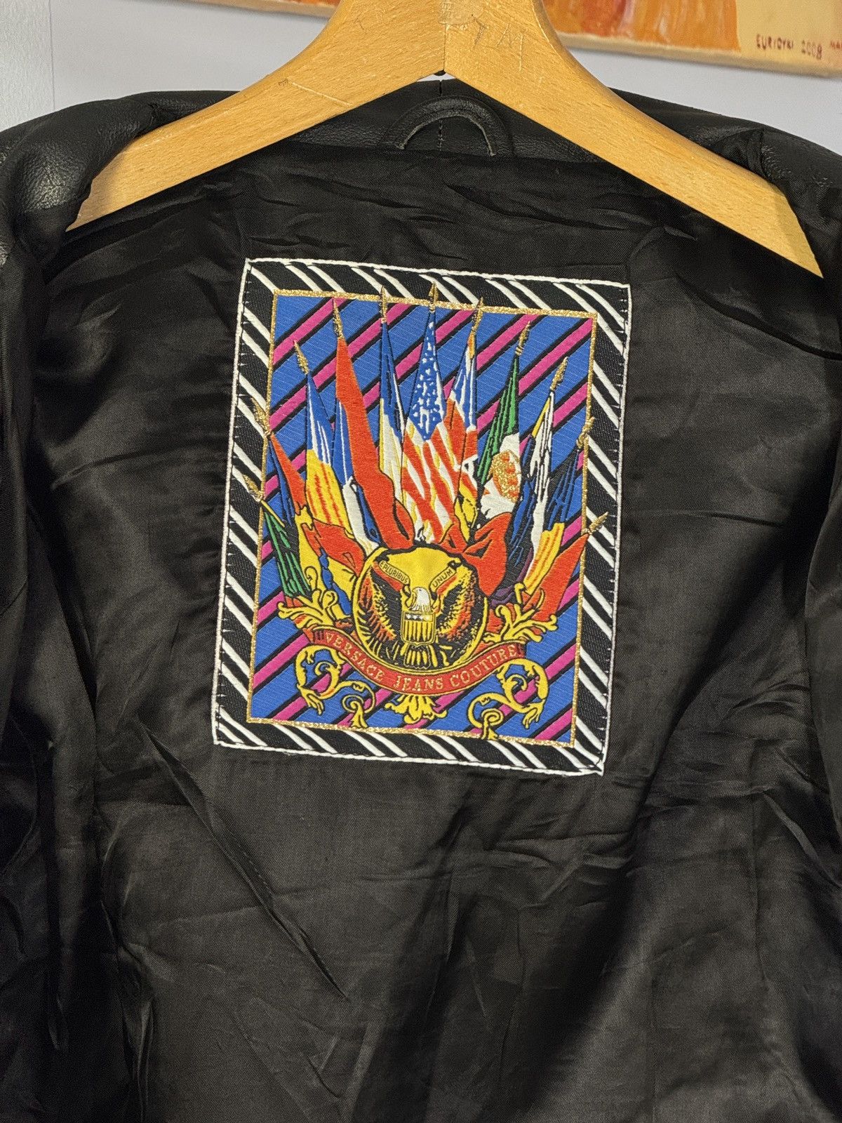 Versace Vintage Versace Jeans Couture Biker Leather Crop Jacket Size US M / EU 48-50 / 2 - 10 Thumbnail
