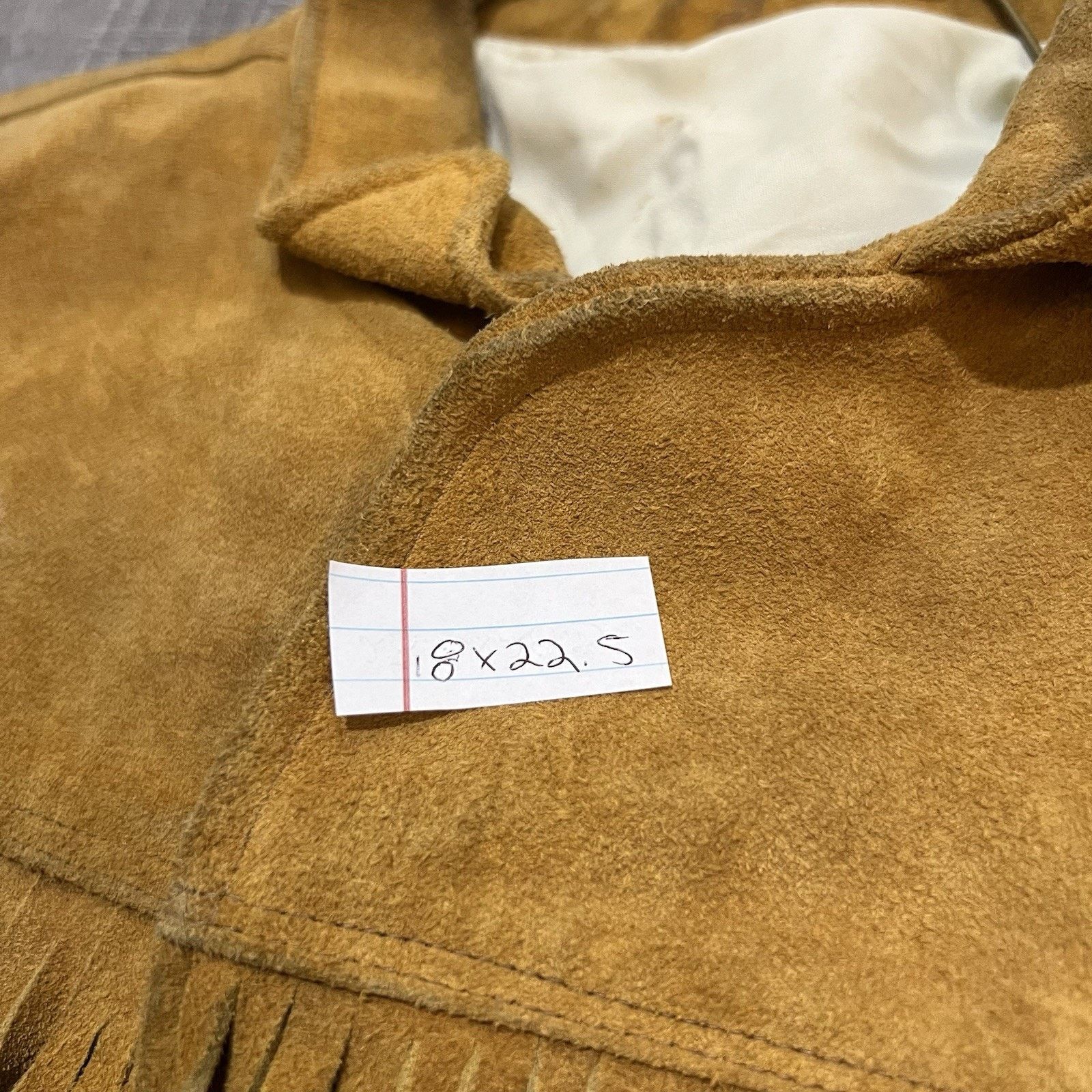 Vintage VTG Western Suede Leather Fringe Jacket 70s/80s Brown Size US XS / EU 42 / 0 - 4 Thumbnail