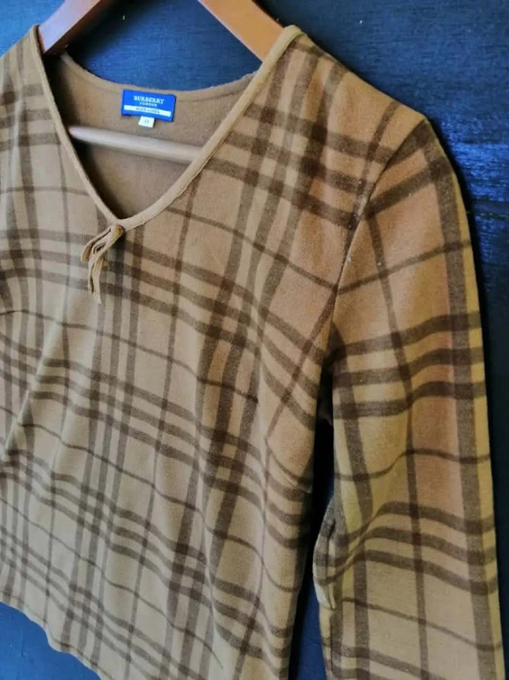 Burberry Burberry London Blue Label Plaid Knit Top – Japan Exclusive Size S / US 4 / IT 40 - 4 Thumbnail