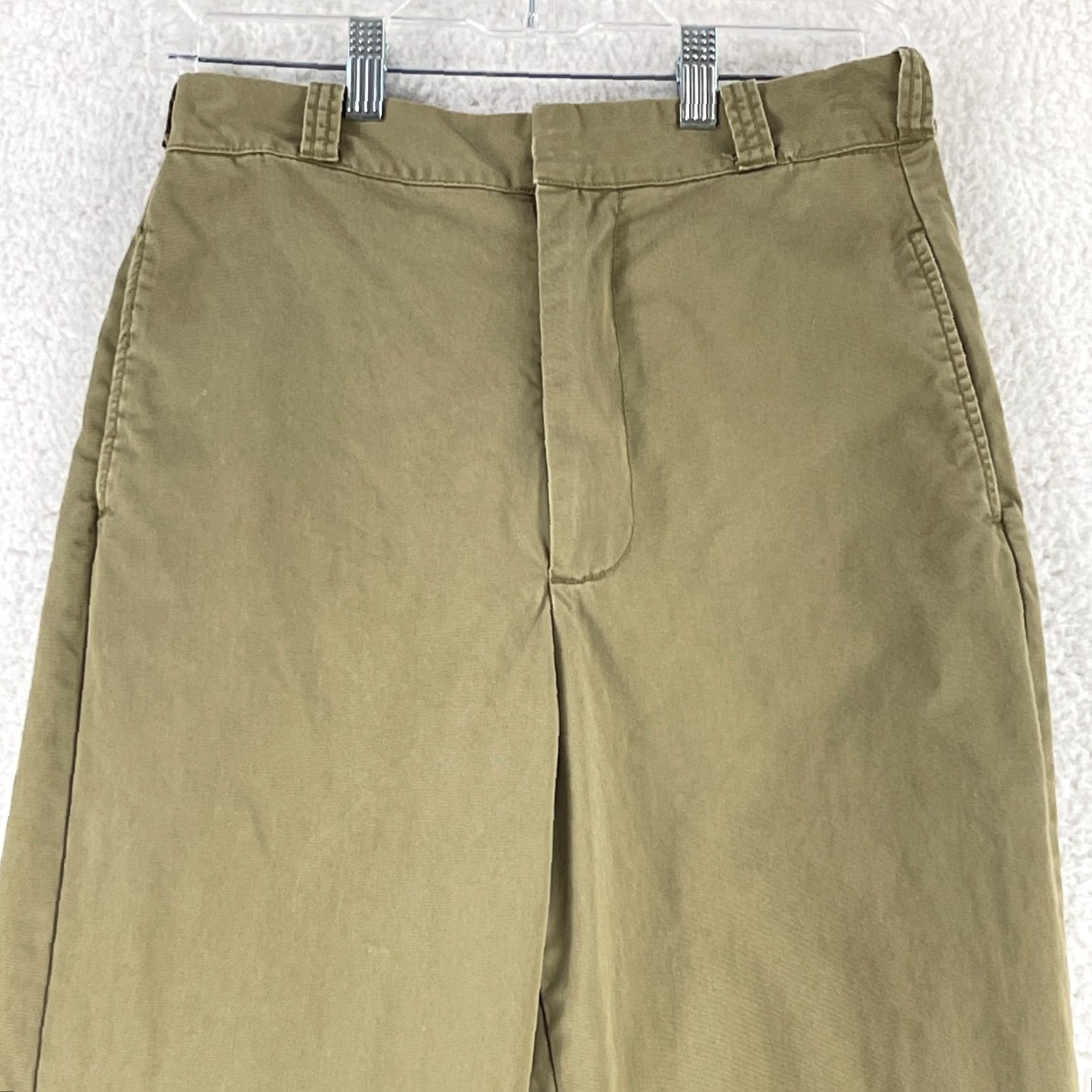 Urban Outfitters BDG Urban Outfitters Brown Khaki Chino Wide Leg High-Rise Pants Womens Size 4 Size 27" / US 4 / IT 40 - 2 Thumbnail