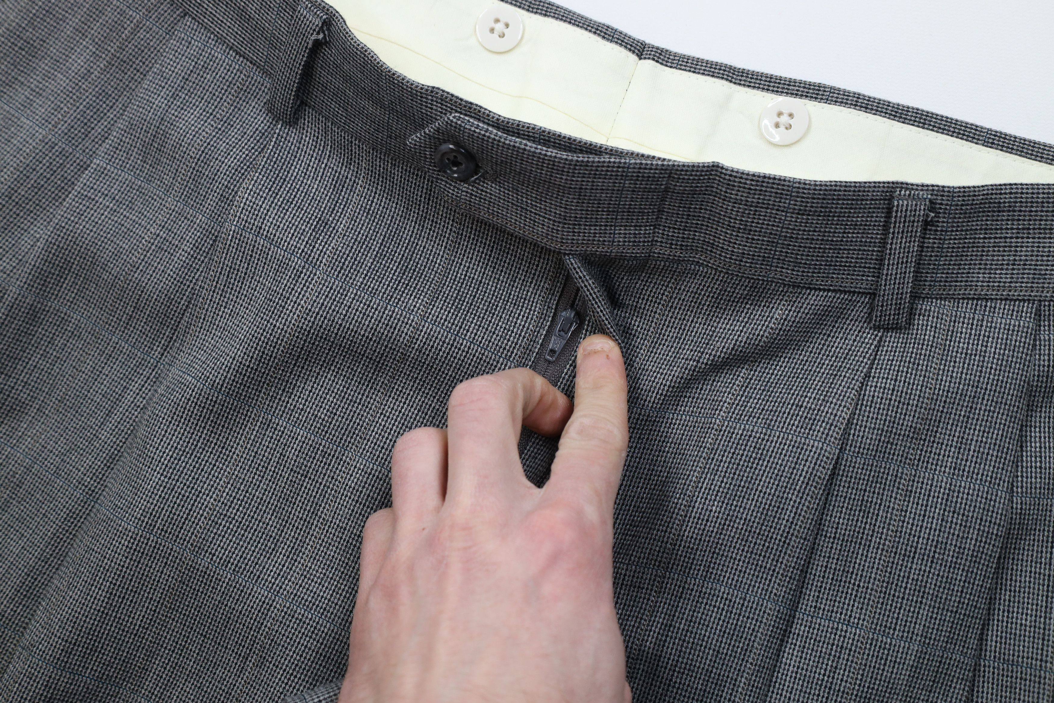 Vintage Vintage 70s Streetwear Wide Leg Chino Pants Houndstooth USA Size US 36 / EU 52 - 7 Thumbnail