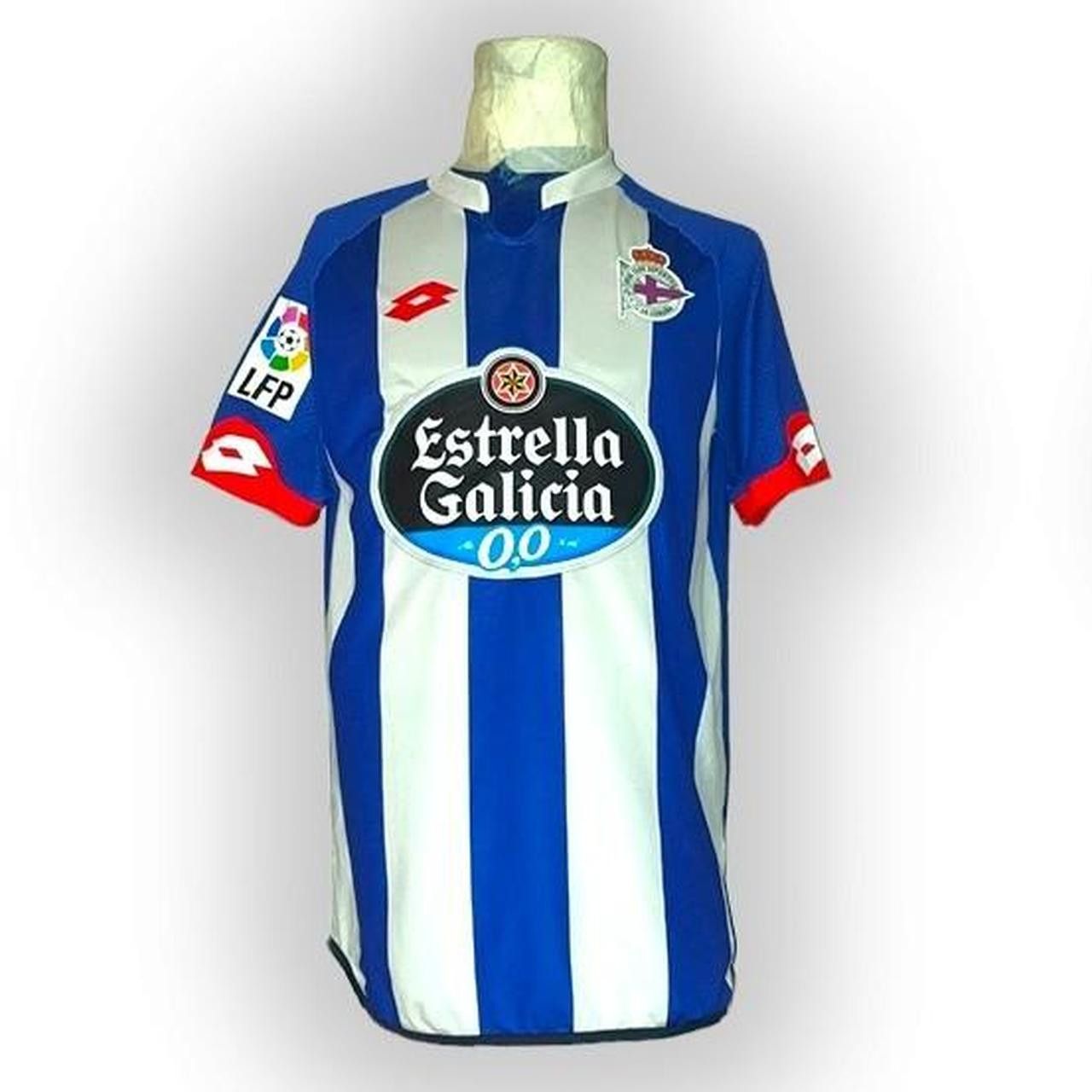 Lotto Sport Deportivo LA Coruna Spain 2015 2016 Home Shirt Jersey Size US M / EU 48-50 / 2 - 1 Thumbnail