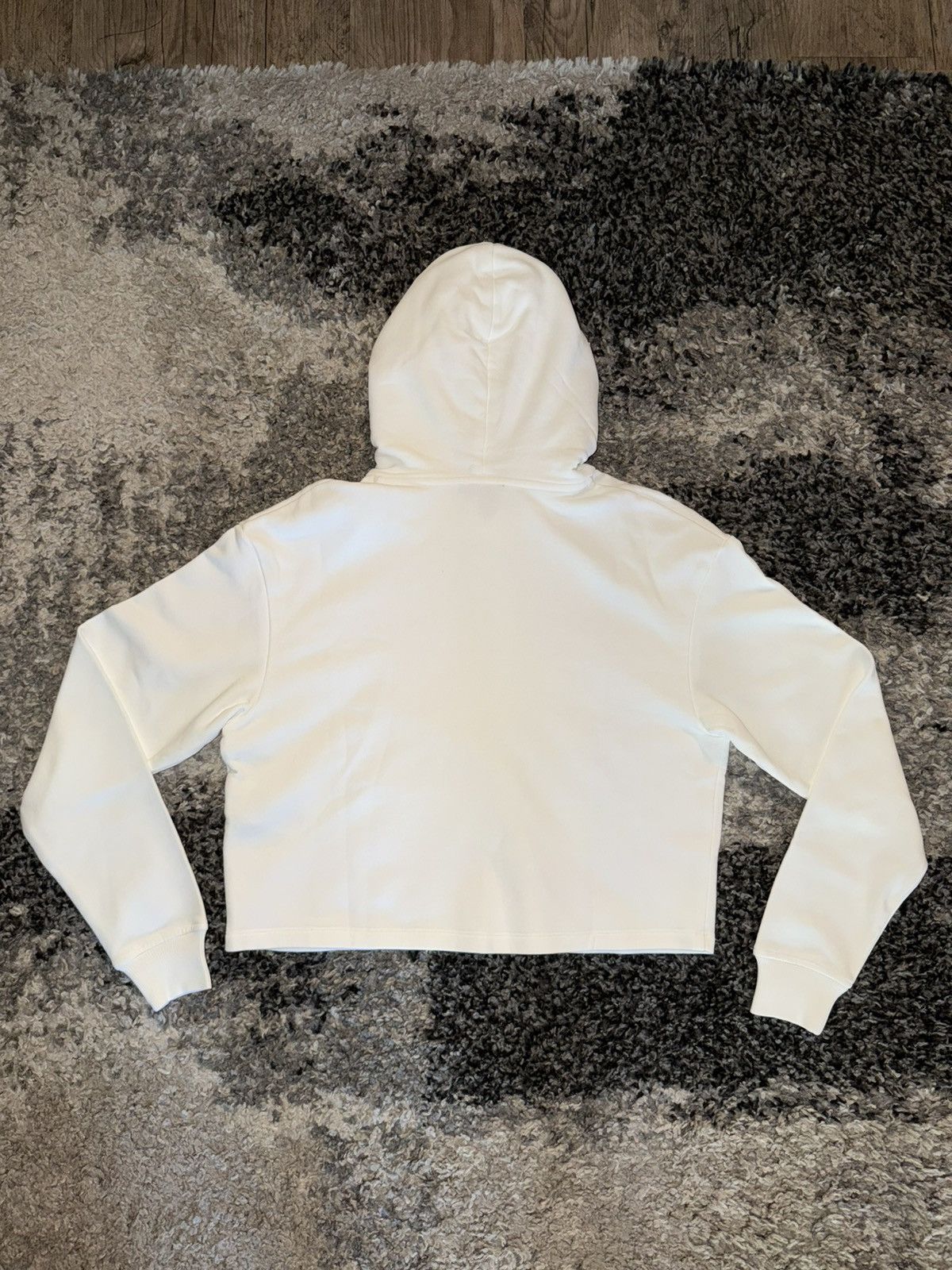 Balmain Balmain Flocked Cropped Hoodie Size M / US 6-8 / IT 42-44 - 2 Thumbnail