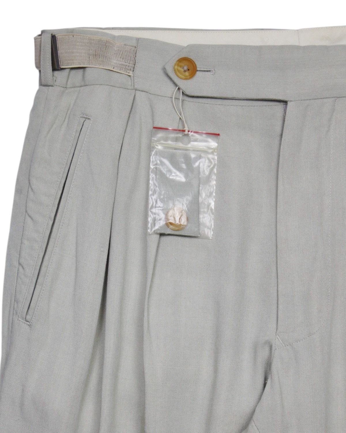 Yohji Yamamoto SS1999 YOHJI YAMAMOTO POUR HOMME MINT GREEN PLEATED TROUSERS Size US 31 - 4 Thumbnail