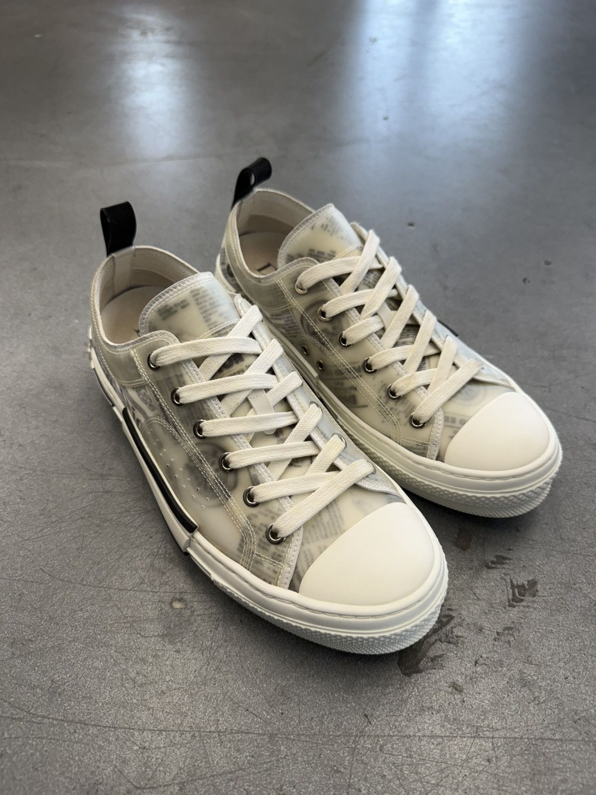 Dior Dior Daniel Ansham Newspaper Two Tone Oblique Mesh Low Top Size US 7 / EU 40 - 3 Thumbnail