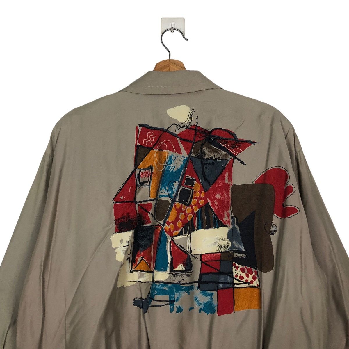 Japanese Brand Vintage Bomber Jacket Rose Sylvie Art Big Logo Issey Miyake Size US M / EU 48-50 / 2 - 9 Thumbnail