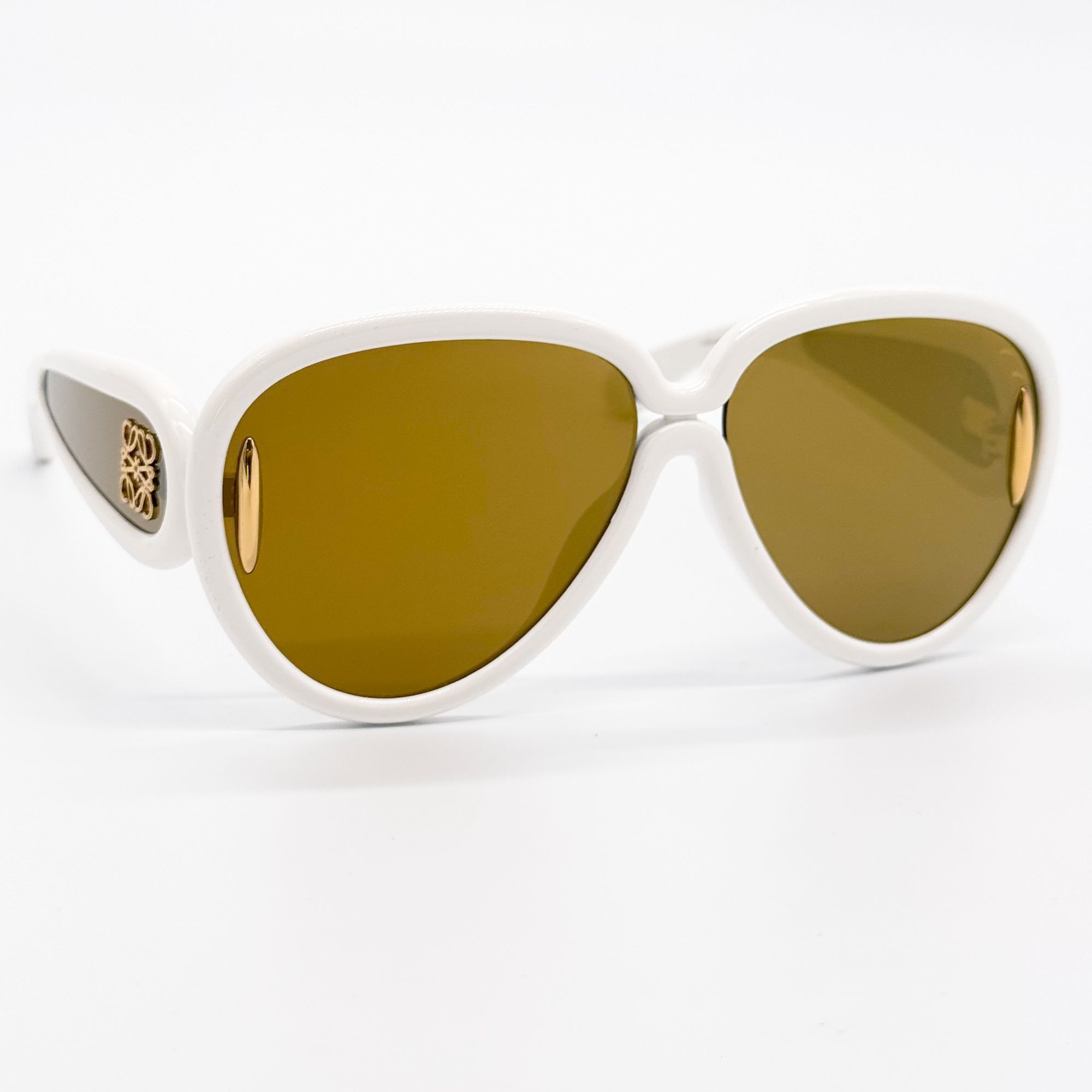 Loewe NEW LOEWE SUNGLASSES LW40132I 25G WHITE UNISEX EYEWEAR LOEWE Size ONE SIZE - 5 Thumbnail