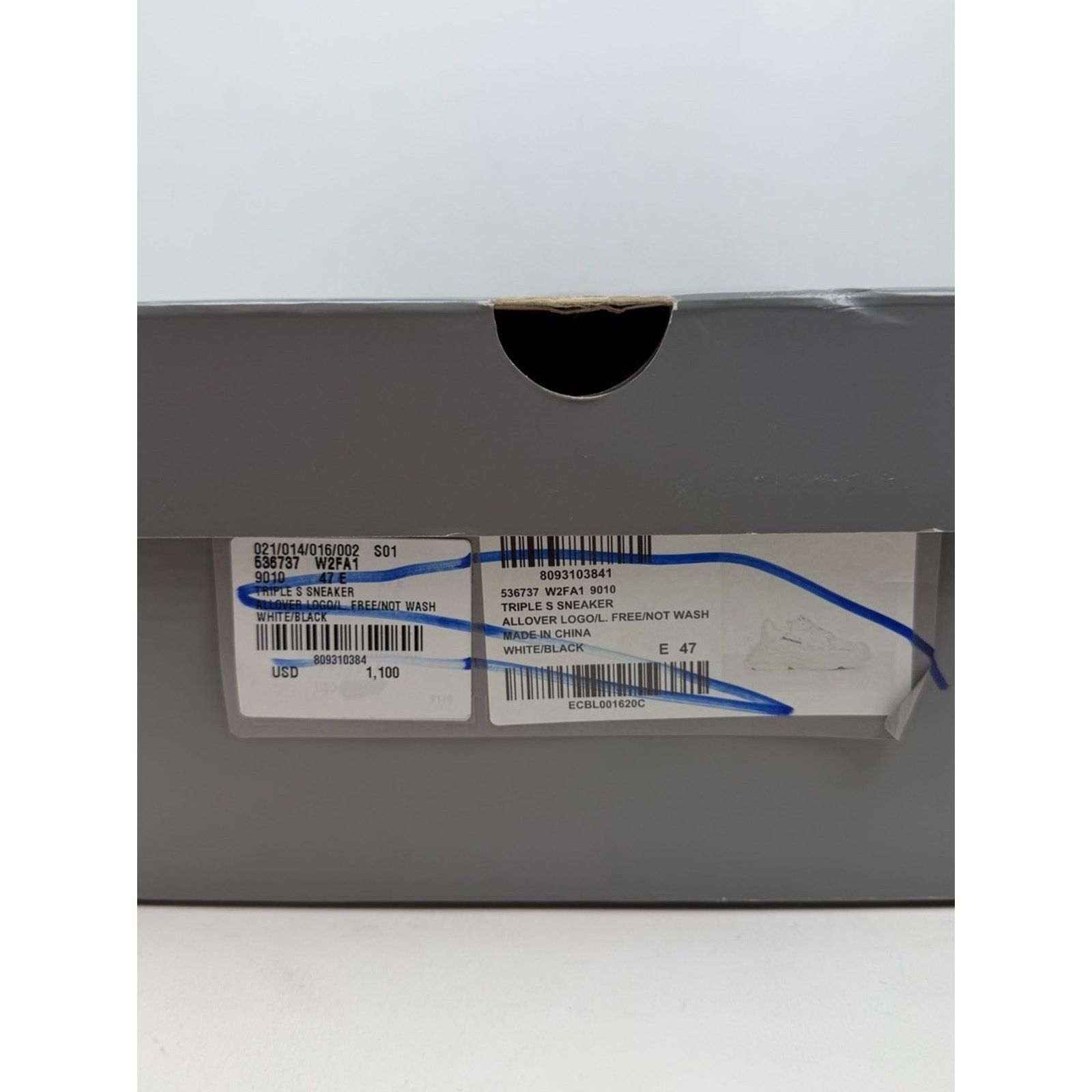 Balenciaga Size 47EU/14US - Balenciaga Triple S Allover Logo NEW Size US 14 / EU 47 - 8 Thumbnail
