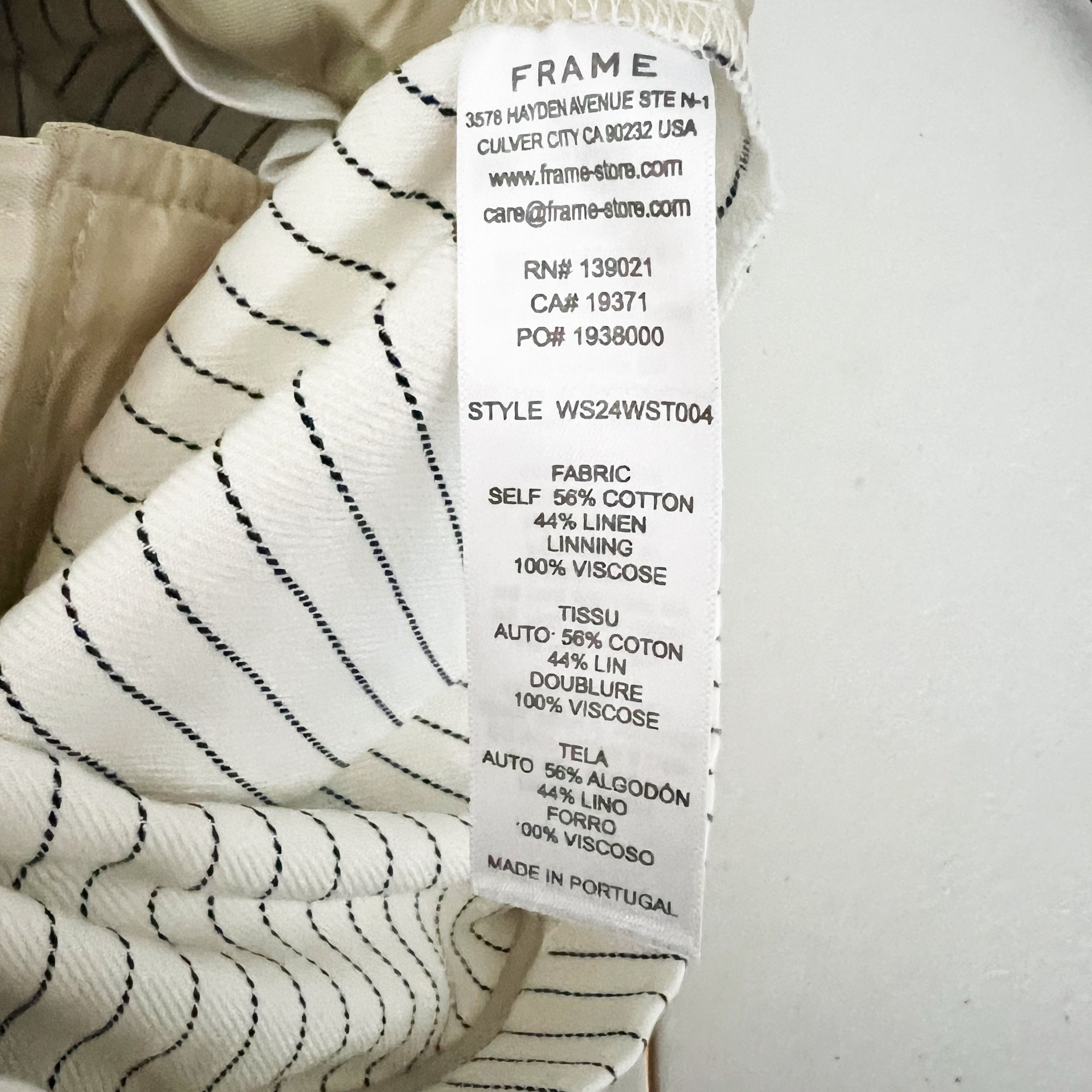 Frame NEW Frame Pleated Wide Cuff High Waisted Twill Size 28" / US 6 / IT 42 - 3 Thumbnail