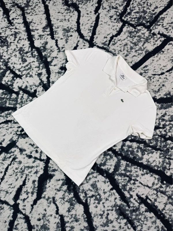 Lacoste Lacoste white polo shirt 46 XXL Size XXL / US 16-18 / IT 52-54 - 2 Thumbnail