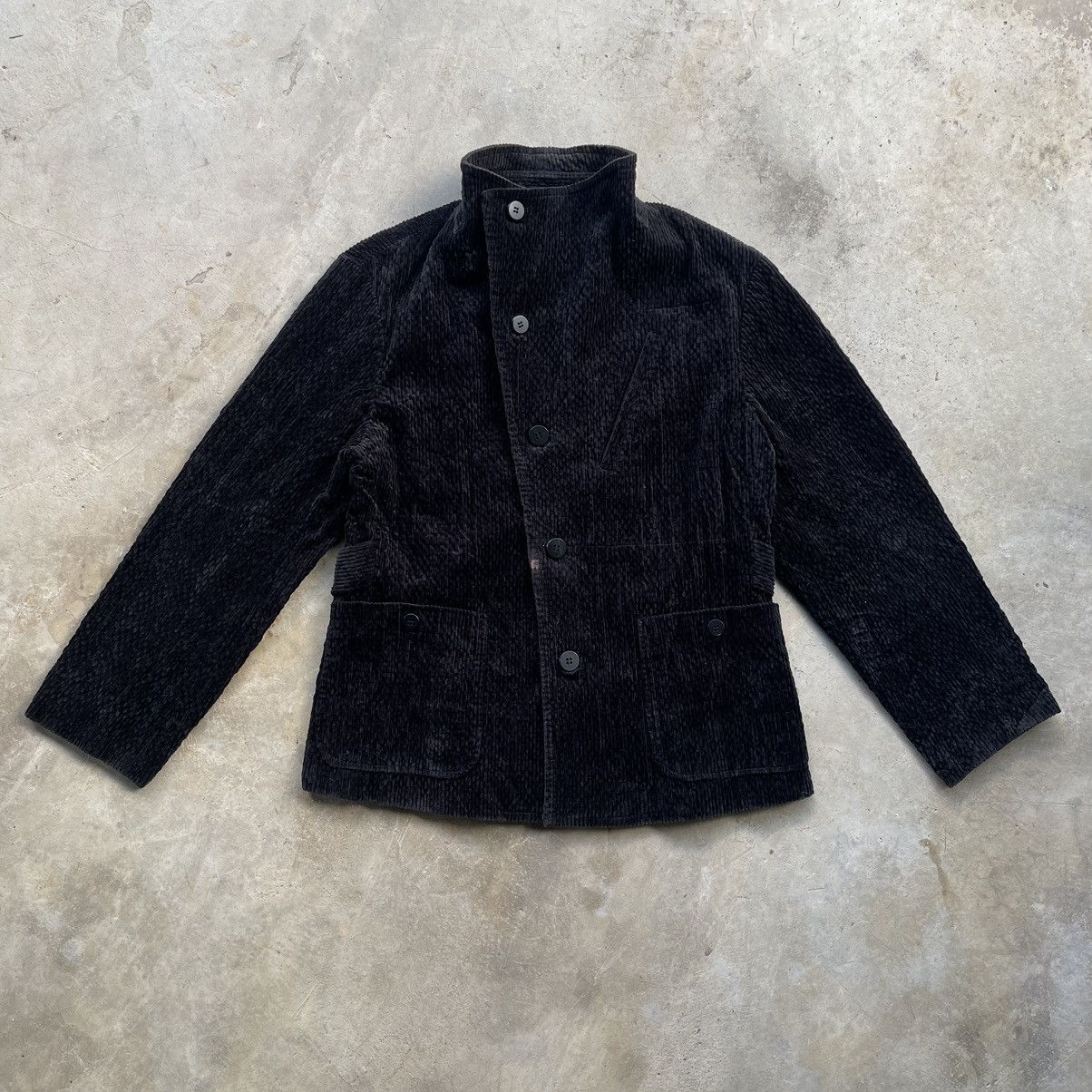 Issey Miyake 🇯🇵 Issey Miyake 1990s Hai Sporting Gear Black Corduroy Jacket Size US S / EU 44-46 / 1 - 1 Thumbnail