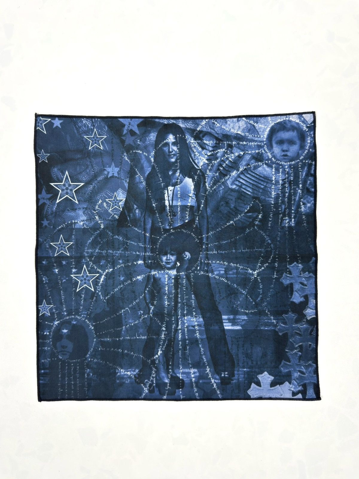 Chrome Hearts Chrome Hearts Blue Graphic Pocket Square Size ONE SIZE - 1 Thumbnail