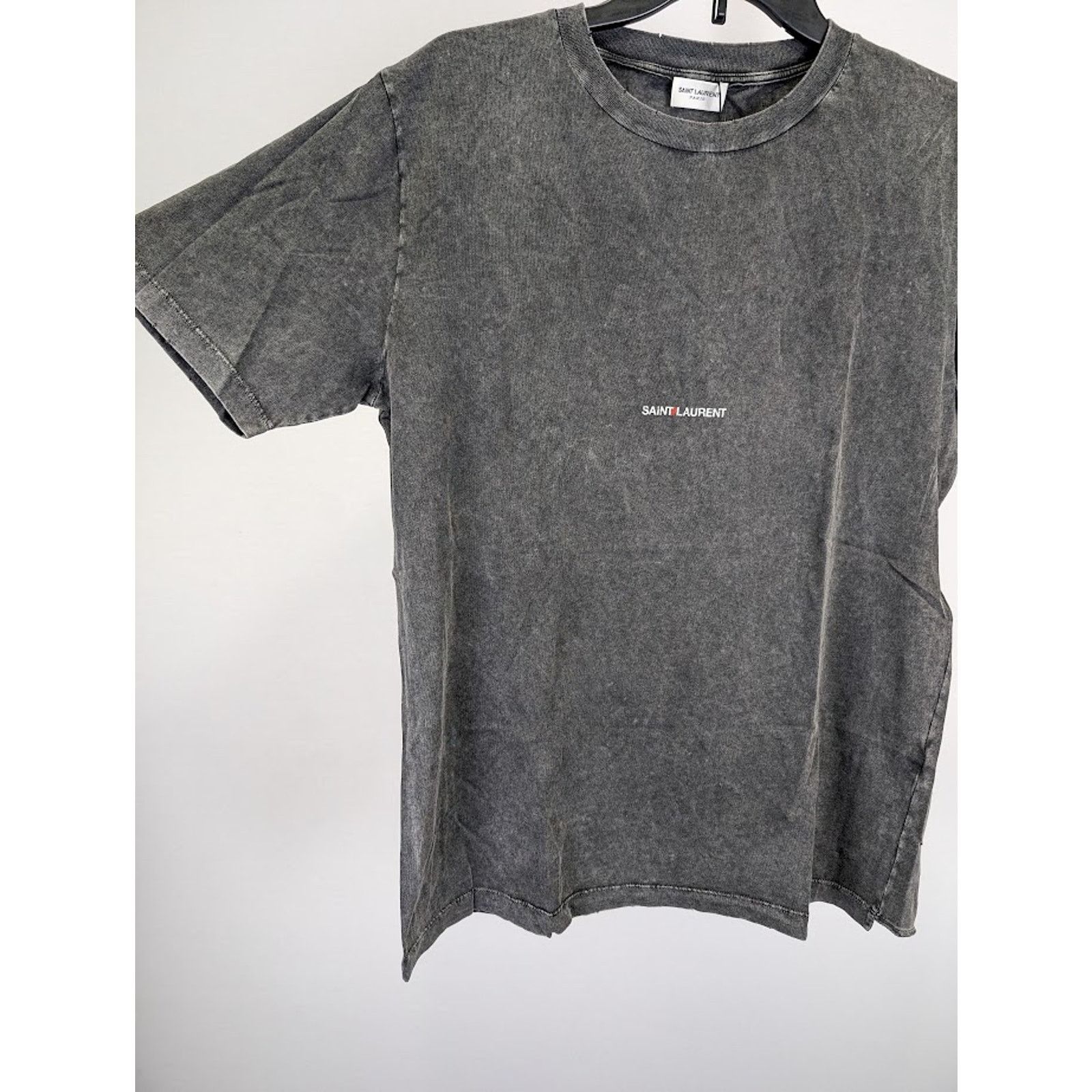 Saint Laurent Paris o1rshd1 Logo Print T-Shirt in Black Size US XXL / EU 58 / 5 - 9 Thumbnail