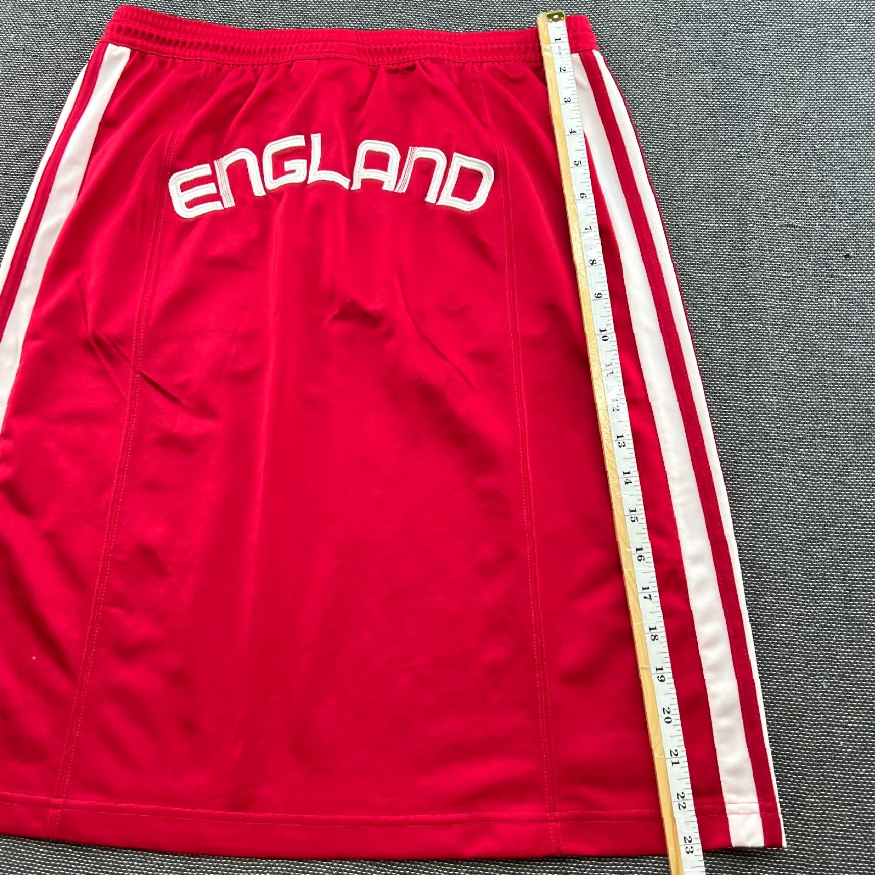 Adidas Adidas ENGLAND Womens Long Skirt Adidas Medium Red Tennis Track Field Size 40" / US 18 - 7 Thumbnail