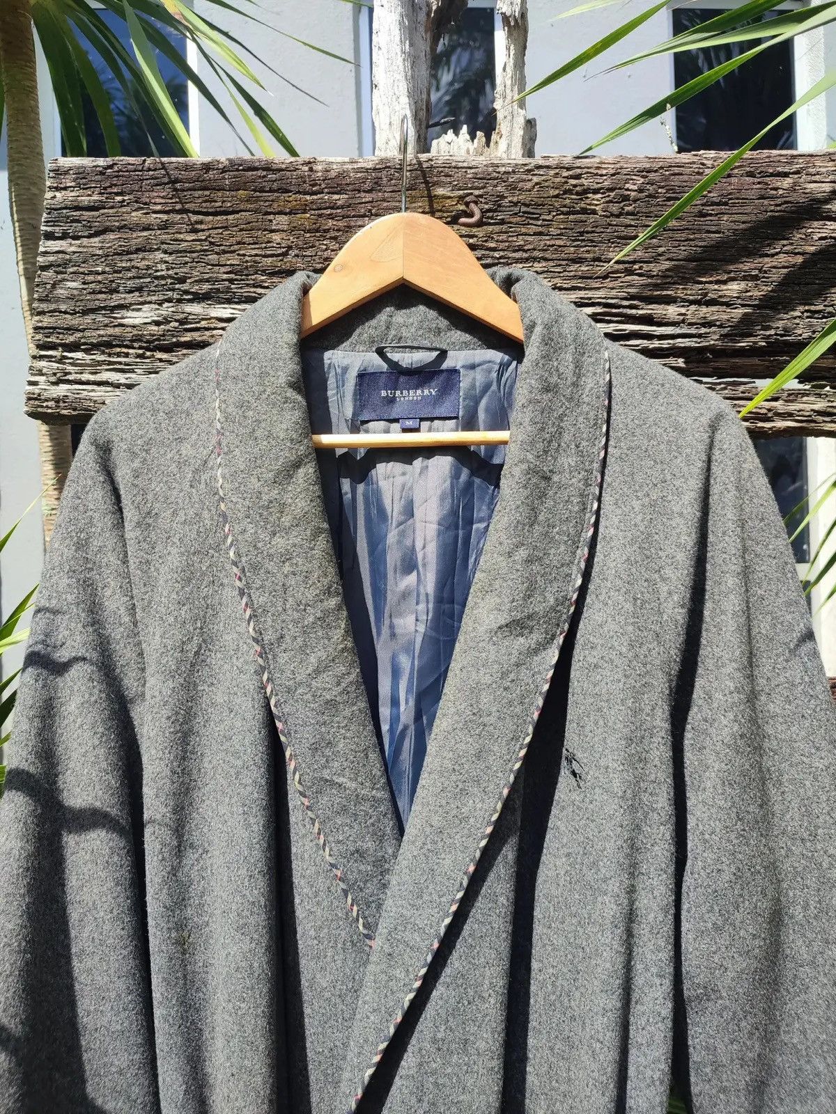 Burberry Burberry London Wool Robe Coat w/ Belt Made in Japan, Size M Size M / US 6-8 / IT 42-44 - 2 Thumbnail