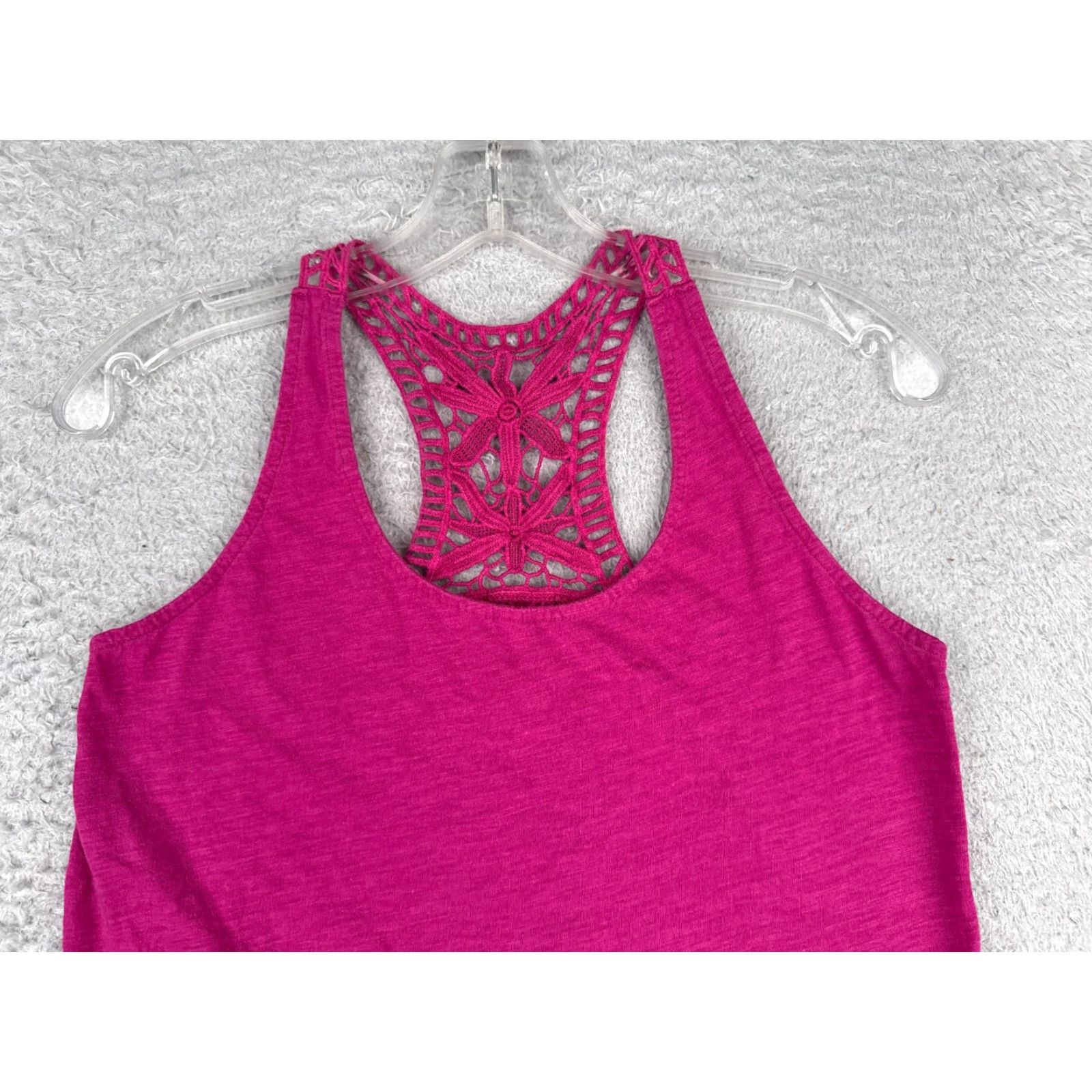 Vintage Shirt Women Medium Pink Tank Sleeveless Scoop Neck Cotton Modal Blend Size M / US 6-8 / IT 42-44 - 4 Thumbnail