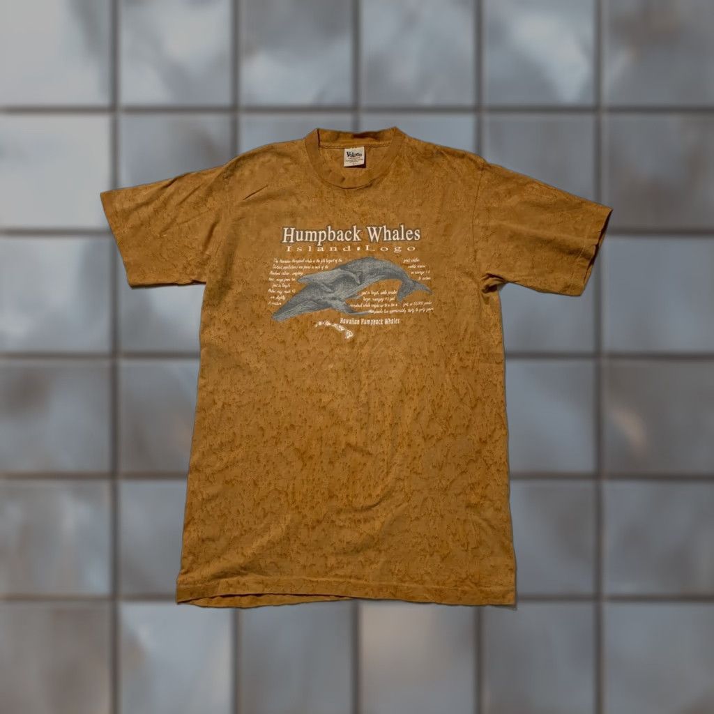 Vintage VINTAGE 90s Hawaiian Humpback Whales Island Orange Dyed Single Stitch T-Shirt L Mens Size US L / EU 52-54 / 3 - 1 Thumbnail