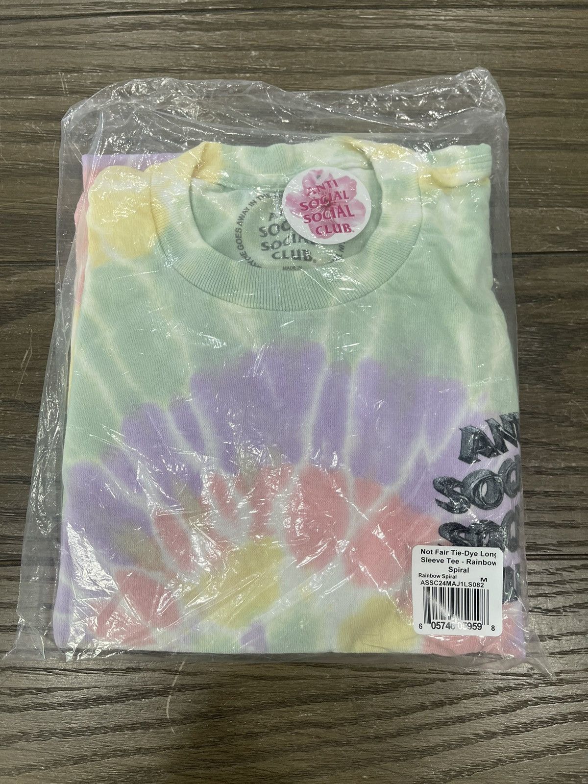 Anti Social Social Club × Designer ‼️ ASSC Anti Social Club Not Fair Tie Dye Rainbow Medium ‼️ Size M / US 6-8 / IT 42-44 - 9 Thumbnail
