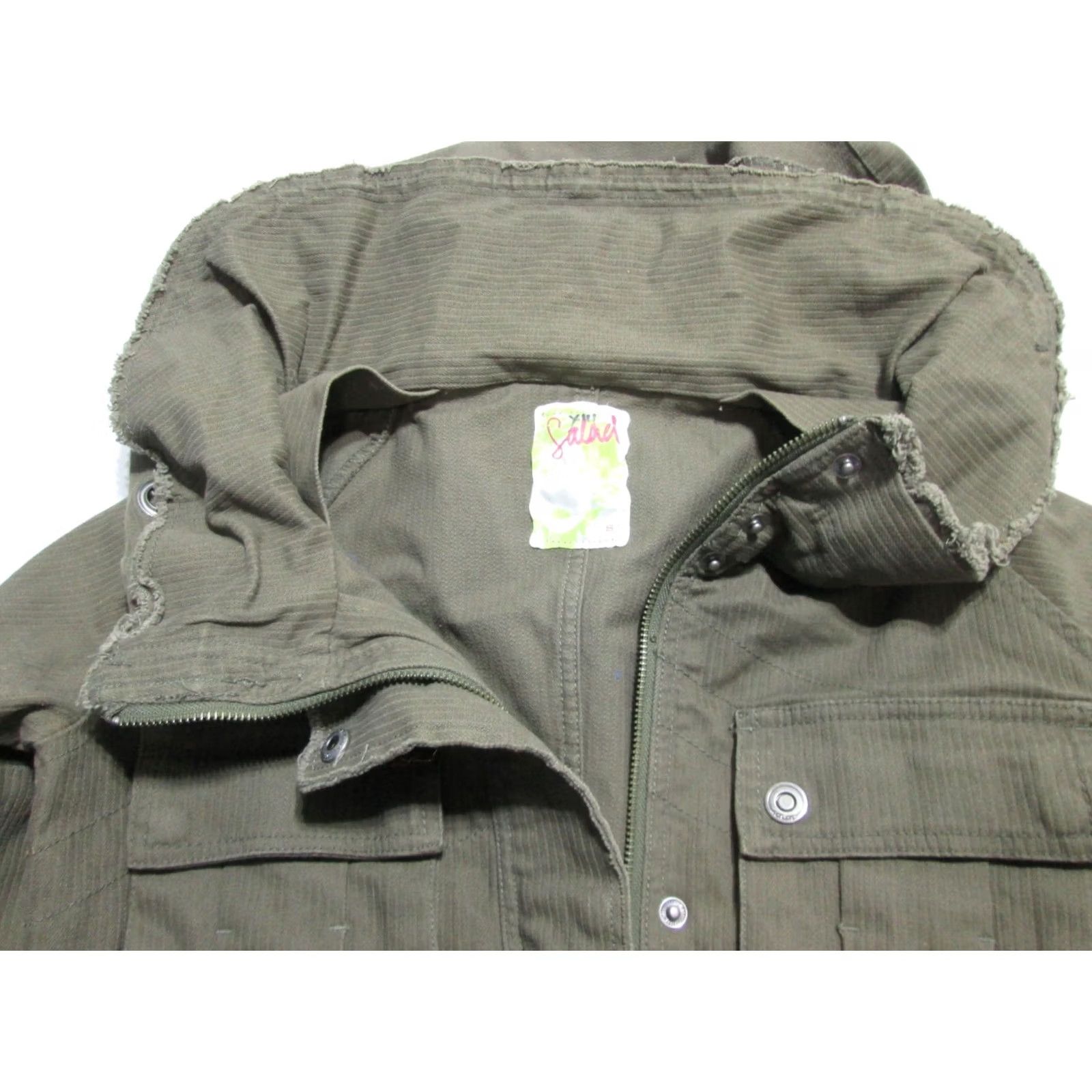 Vintage Salael Womens Basic Jacket Gray Outerwear S Long Sleeve Pockets Solid Button Zip #Women #Jacket Size S / US 4 / IT 40 - 4 Thumbnail