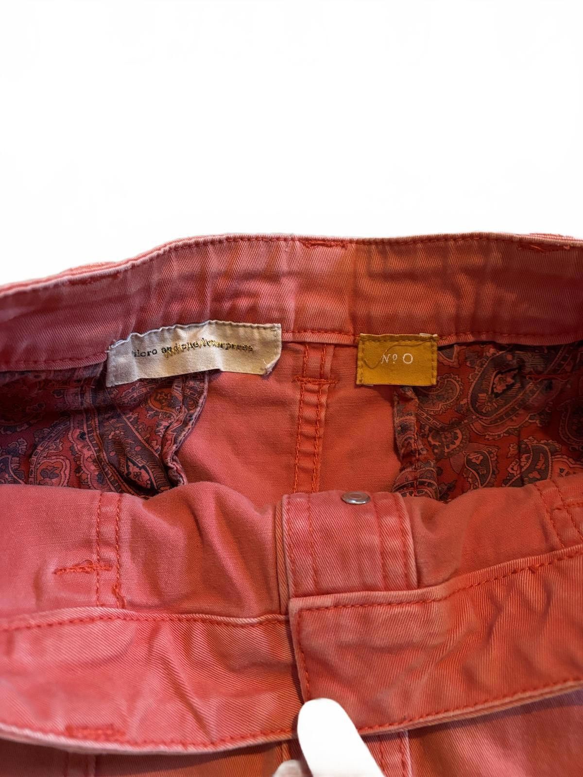 Designer Anthropologie Pilcro/ Letterpress Button Coral Chino Skirt 0 Size 32" / US 10 / IT 46 - 4 Thumbnail