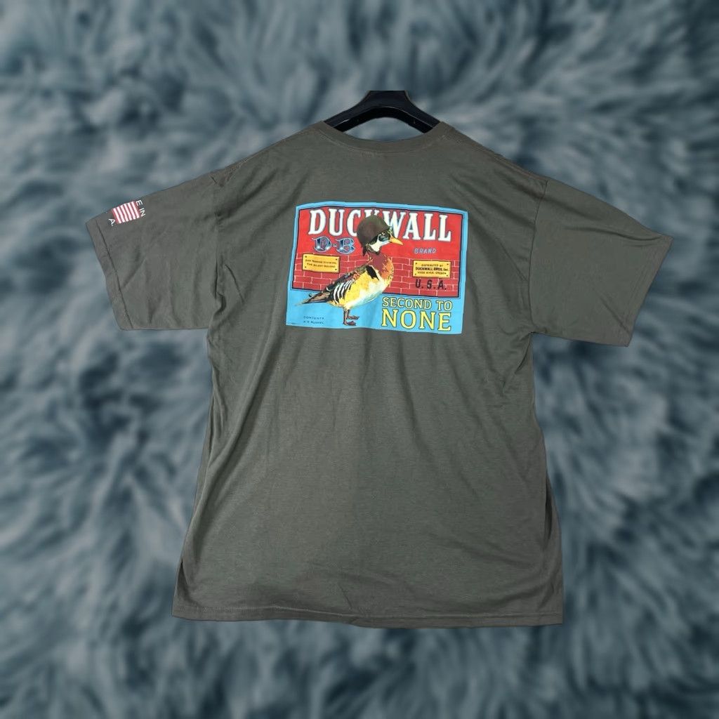 Gildan VINTAGE Gildan DuckWall Print Militia T-Shirt Men 2XL Black USA Crew Neck Short Sleeve Militia Duck Pattern Regular Size X-Large Size US XXL / EU 58 / 5 - 1 Thumbnail