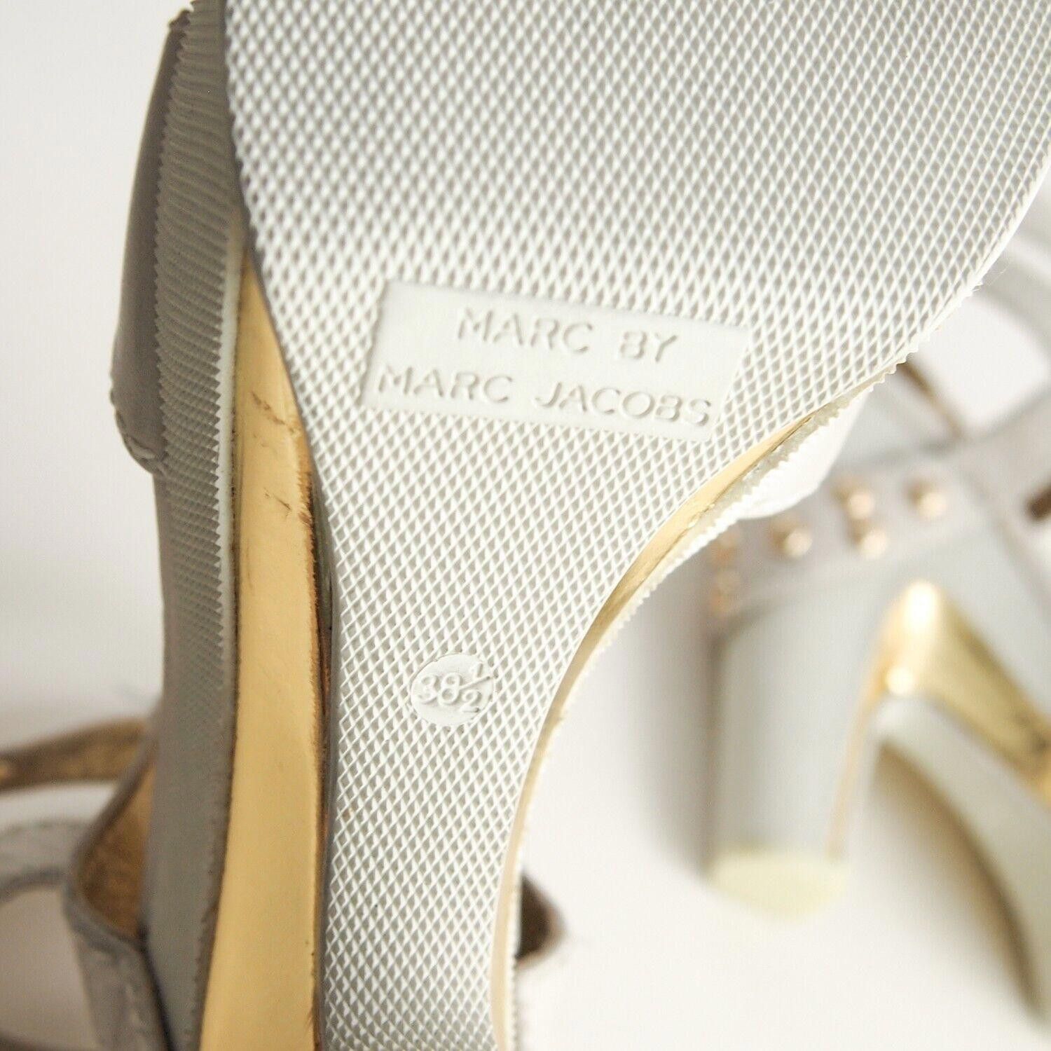 Marc Jacobs Marc Jacobs Wedge Strappy Sandals Gray 38.5 US 8.5 Size US 8.5 / IT 38.5 - 7 Thumbnail