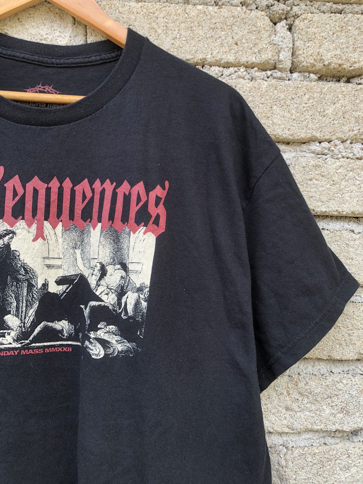Japanese Brand Streetwear Sunday Mass Consequences Gothic Bones Graphic Tee Size US XL / EU 56 / 4 - 6 Thumbnail