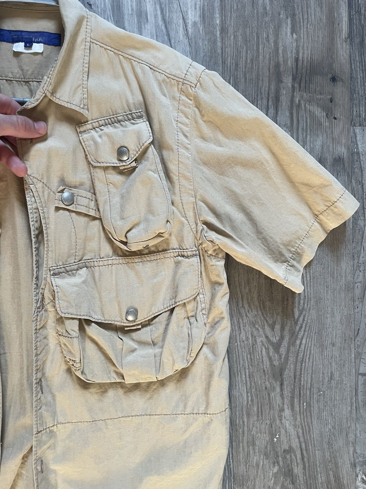 Comme des Garcons × Junya Watanabe S/S 2004 3D Cargo pocket shirt Size US L / EU 52-54 / 3 - 4 Thumbnail