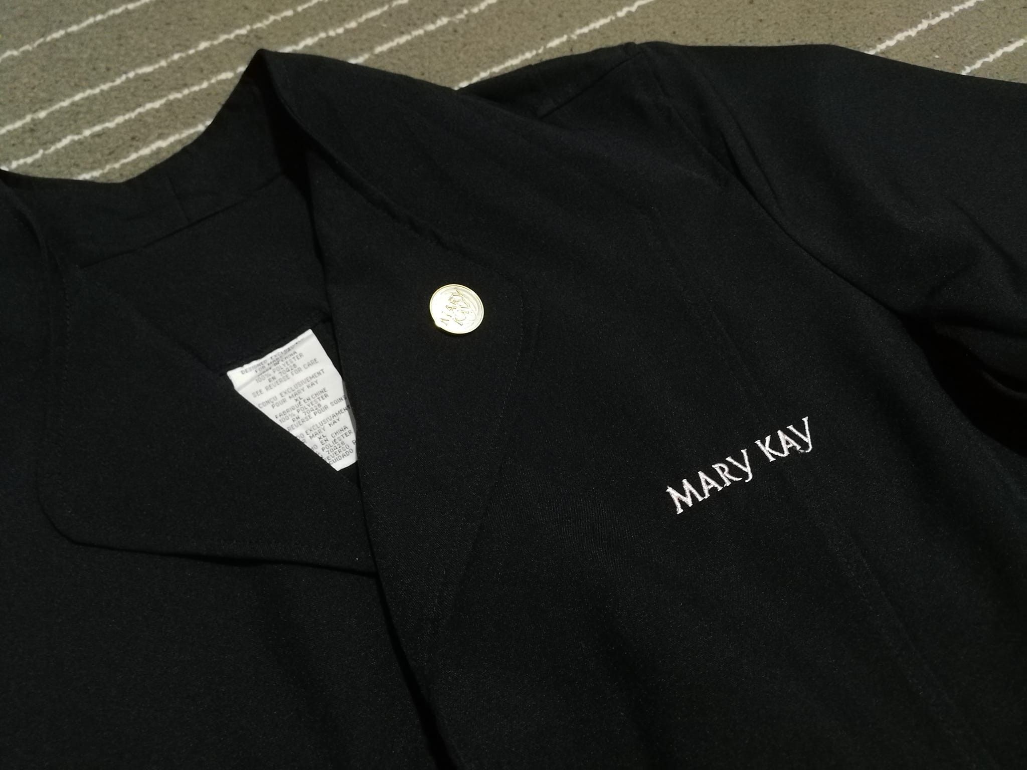 Designer MARY KAY black trench jacket L Size L / US 10 / IT 46 - 8 Thumbnail