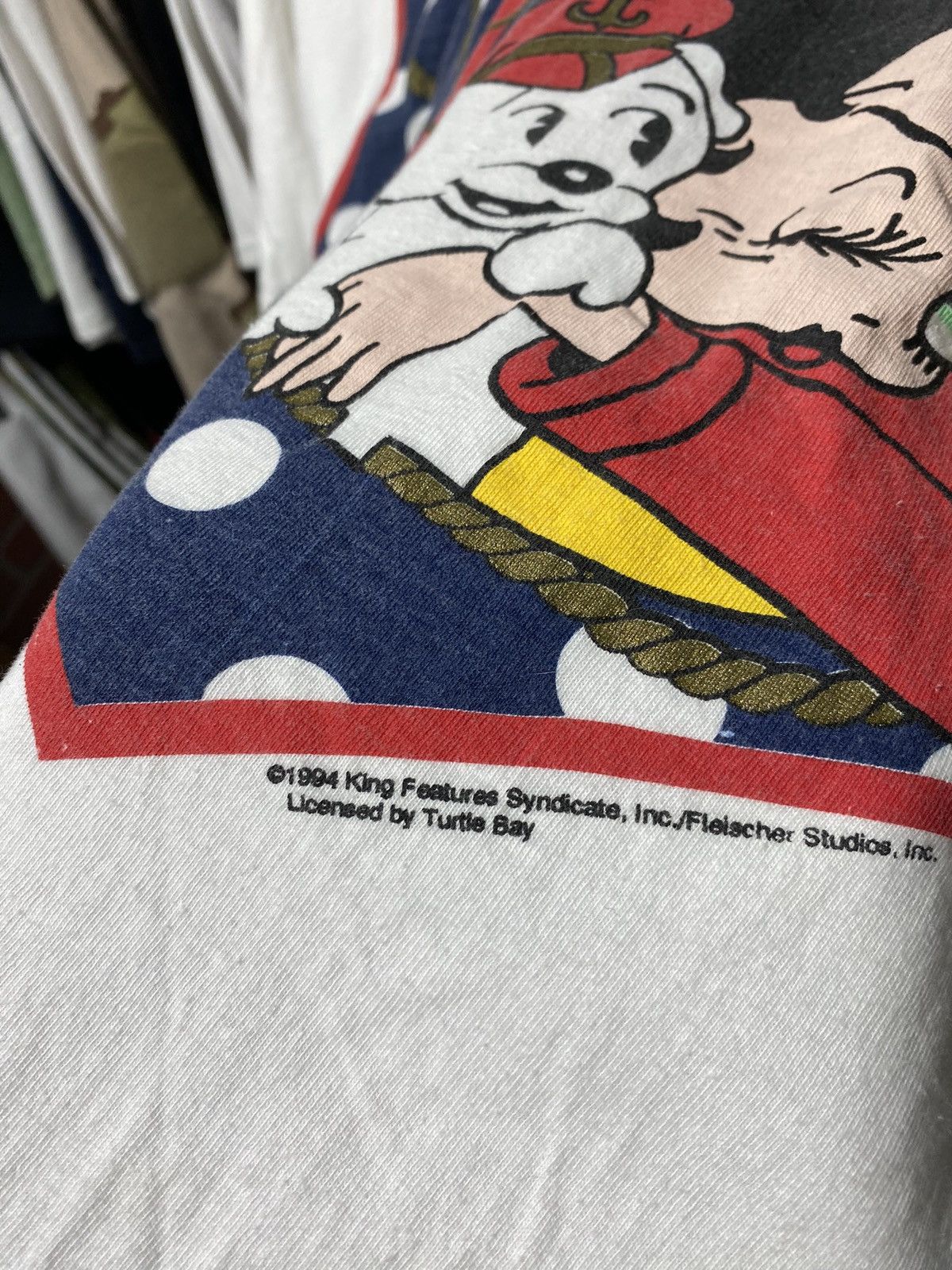 Vintage 90’s Vintage Betty Boop Sailor Tee Shirt 2XL Size US XL / EU 56 / 4 - 3 Thumbnail