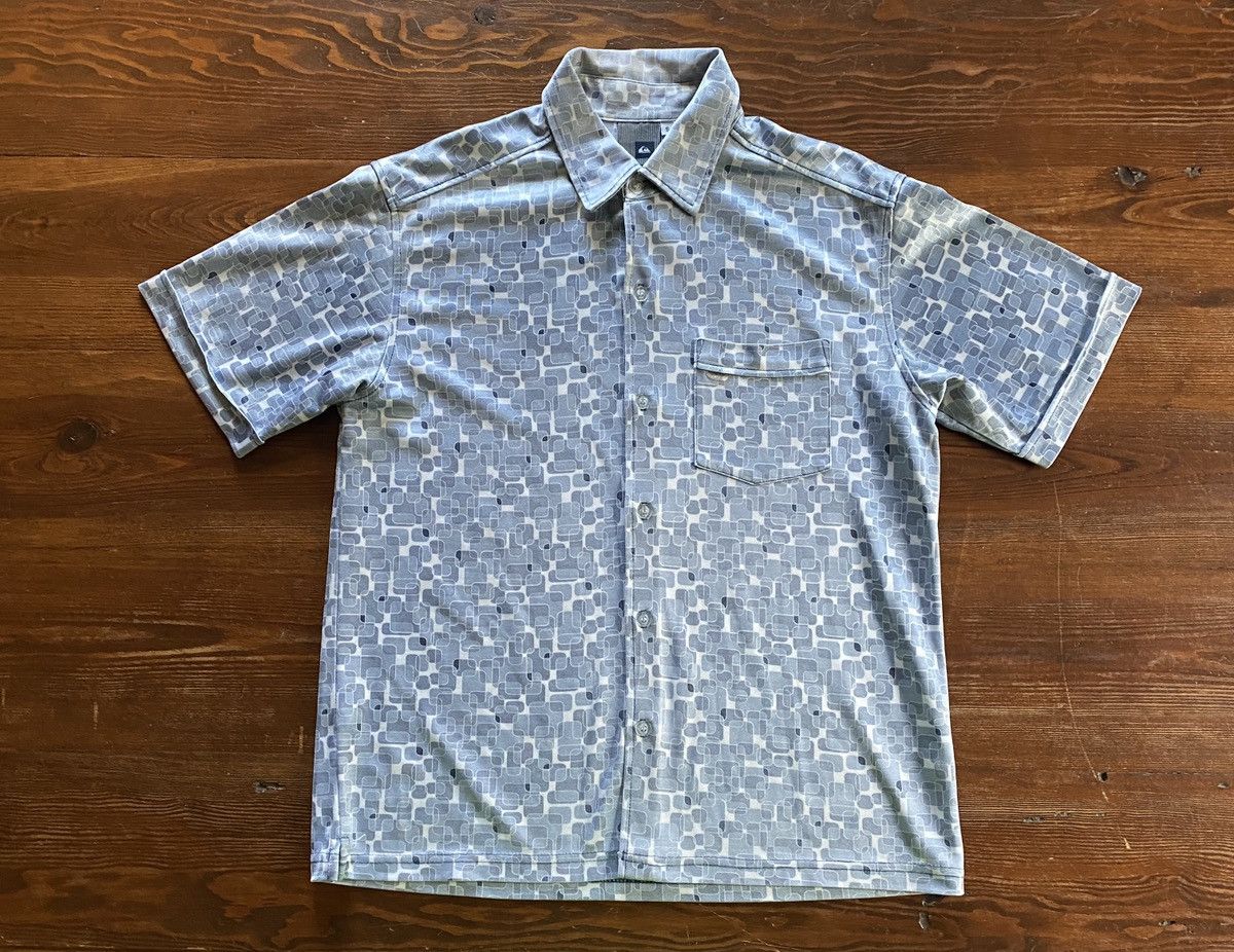 Quiksilver Vintage Y2K’s Quiksilver Polyester Like Squares Button Up Size US S / EU 44-46 / 1 - 2 Thumbnail