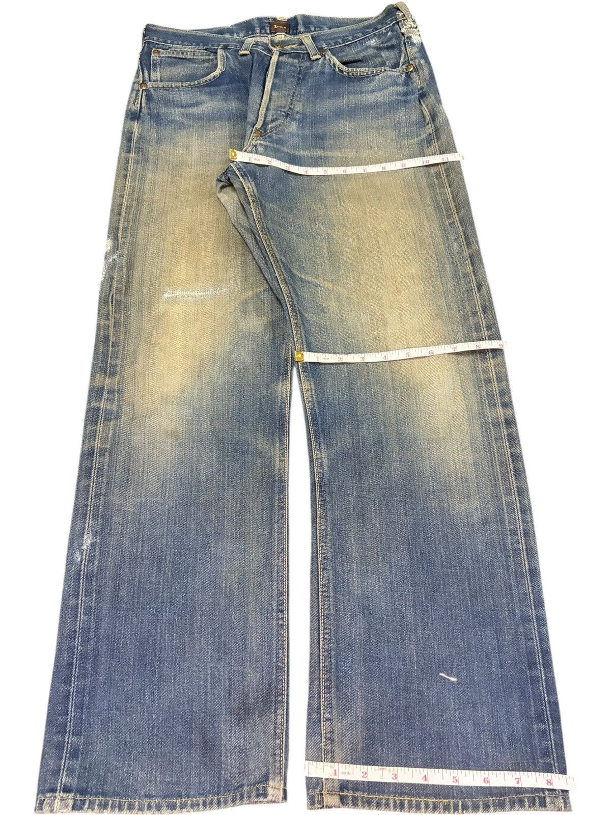 Lee True Vintage Lee Cowboy Selvedge Loose Distressed Jeans Size US 30 / EU 46 - 8 Thumbnail