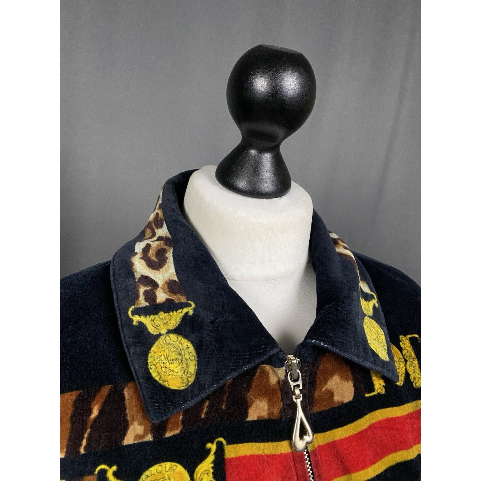 Escada Vintage 80s Escada Margaretha Ley Equestrian Velour Printed Size XS / US 0-2 / IT 36-38 - 6 Thumbnail