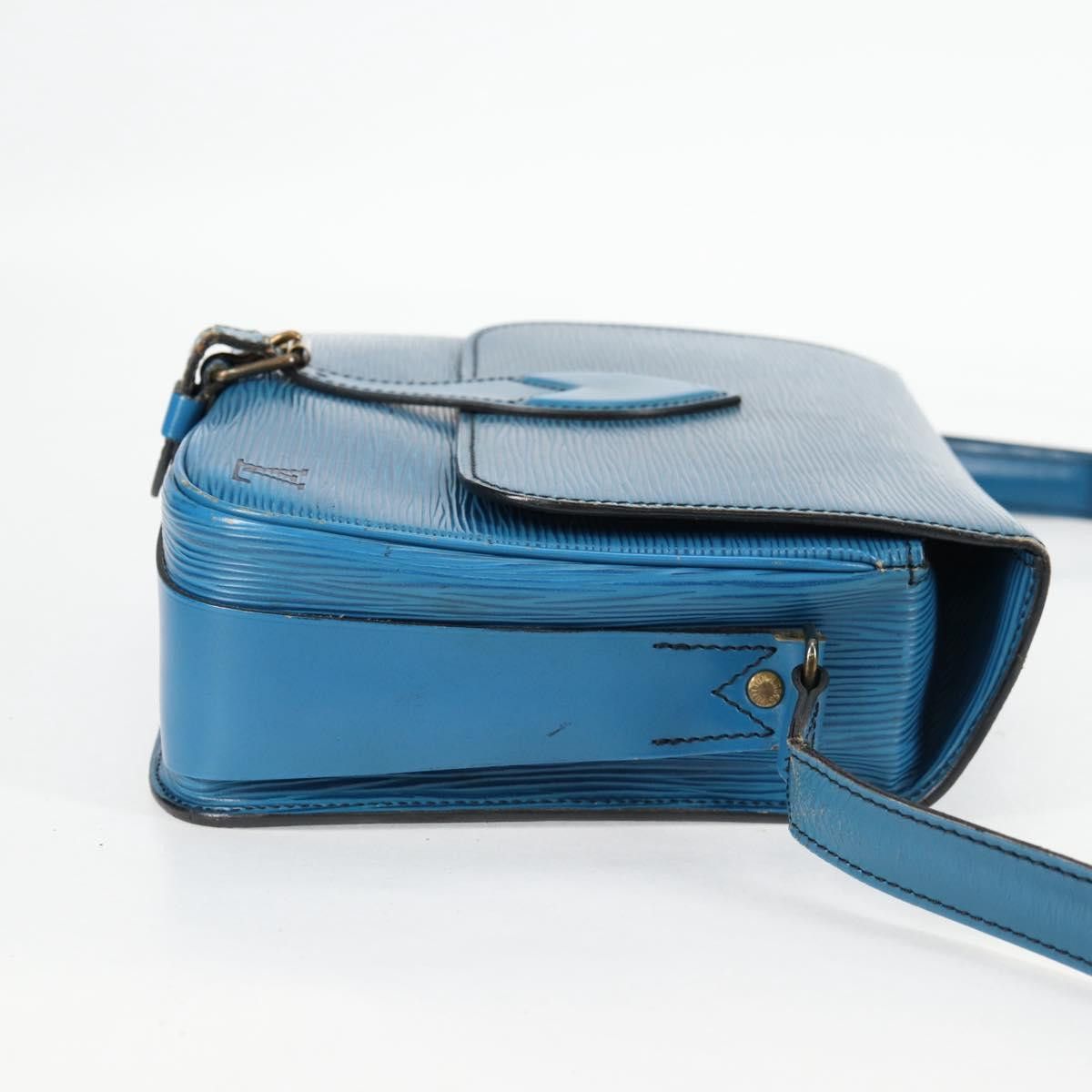 Louis Vuitton LOUIS VUITTON Epi Cartouchiere MM Shoulder Bag Blue M52245 Size ONE SIZE - 4 Thumbnail