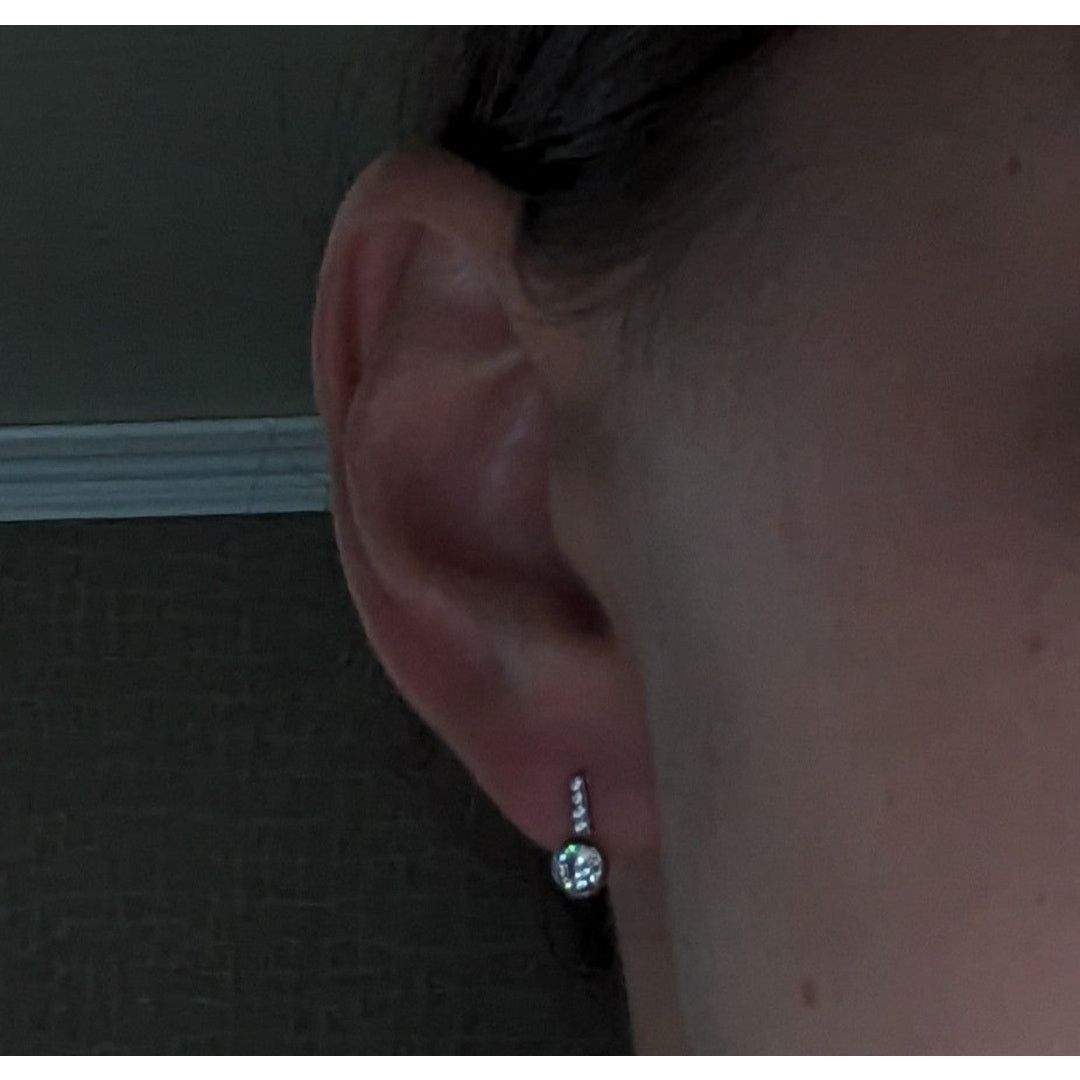 Other Stud Earrings Cubic Zirconia Rhodium Plated 925 Silver Size ONE SIZE - 7 Thumbnail