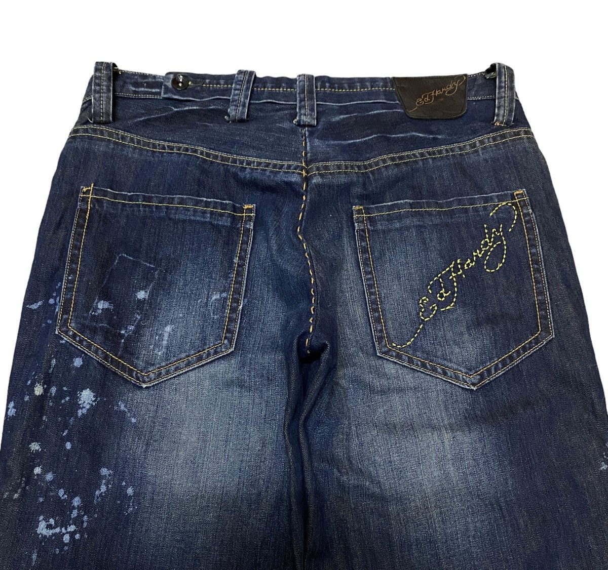 Ed Hardy Rare Design Vintage Brand Ed Hardy Rapper Baggy Jeans 2000s Size US 38 / EU 54 - 4 Thumbnail