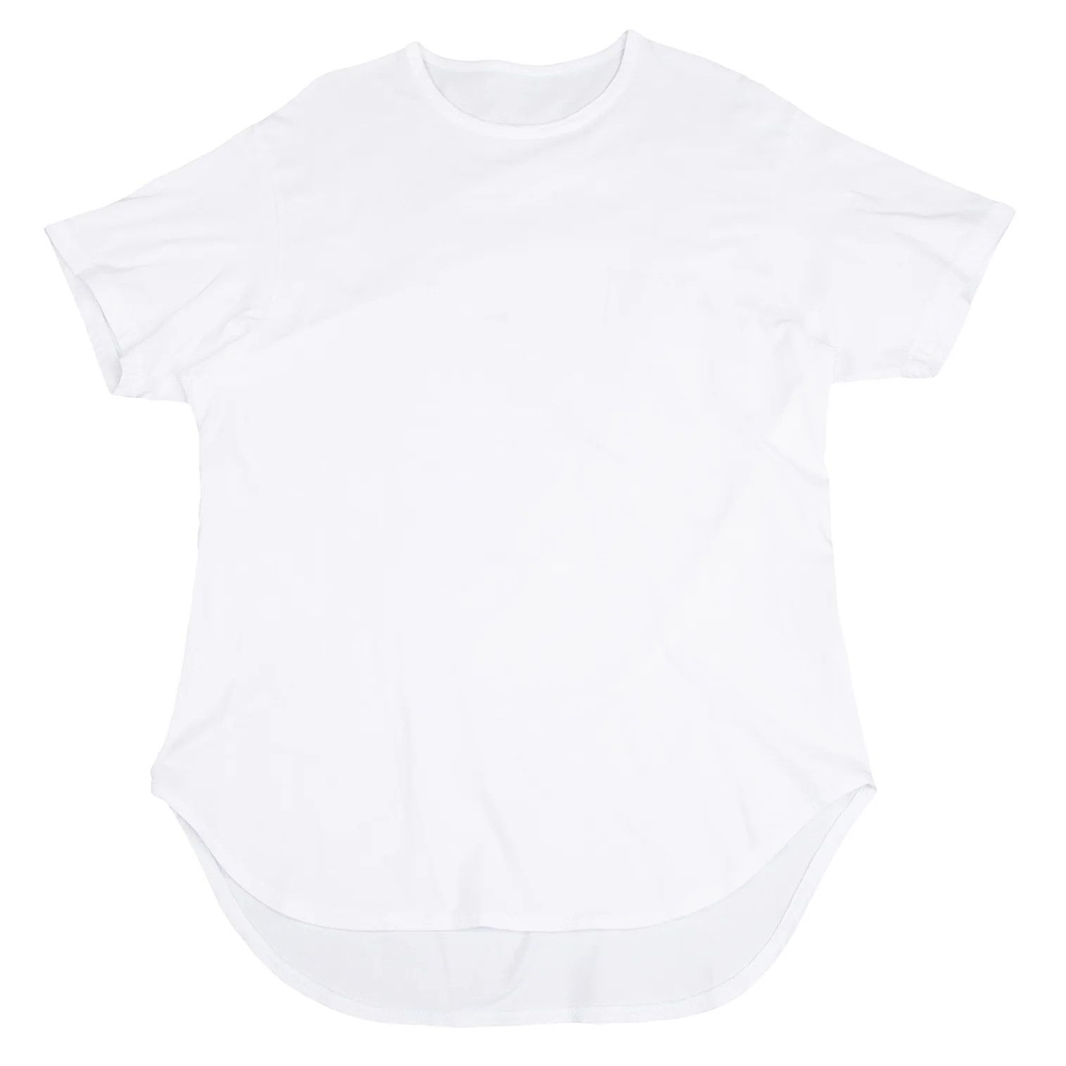 Yohji Yamamoto Cotton Jersey Round Cut T-Shirt in White Size US S / EU 44-46 / 1 - 1 Thumbnail