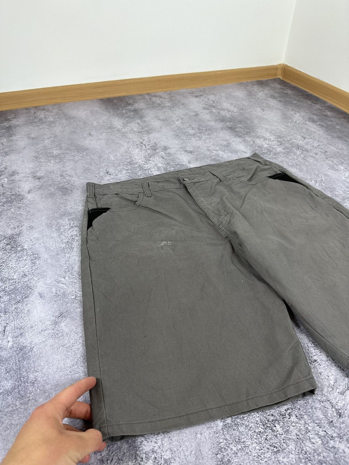 Dickies Vintage Dickies Baggy Faded Grey USA Hype Cargo Work Shorts Size US 36 / EU 52 - 7 Thumbnail
