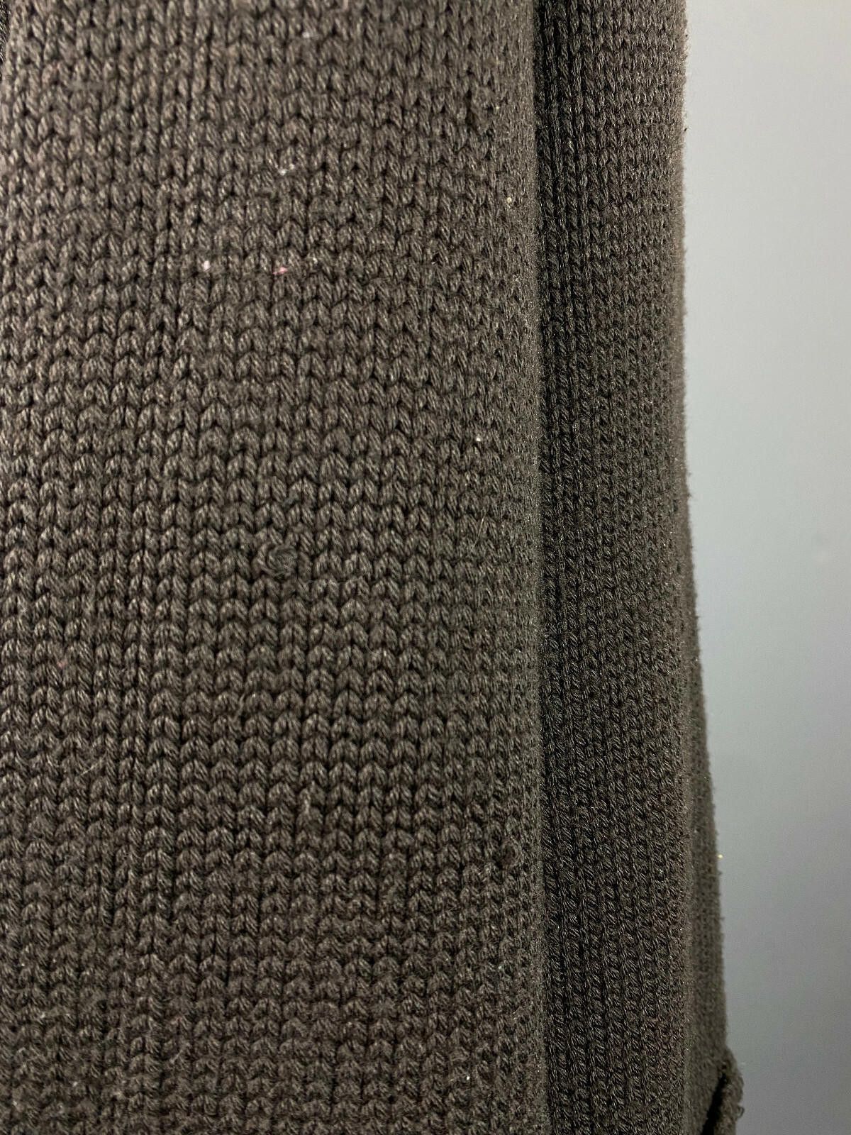 Designer Hemisphere Brown Faux Fur Knited Cardigan Sweater Size 42 Size M / US 6-8 / IT 42-44 - 4 Thumbnail