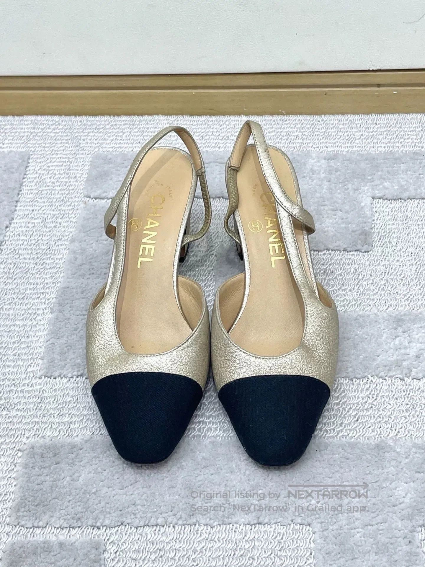 Chanel Chanel Classic Colorblock Chunky Sandals. Size US 4.5 / IT 34.5 - 1 Thumbnail
