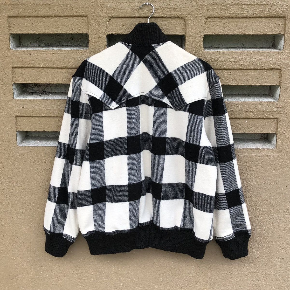 Woolrich Woolen Mills Vintage Woolrich Checkered Wool Bomber Jacket Size US M / EU 48-50 / 2 - 15 Thumbnail