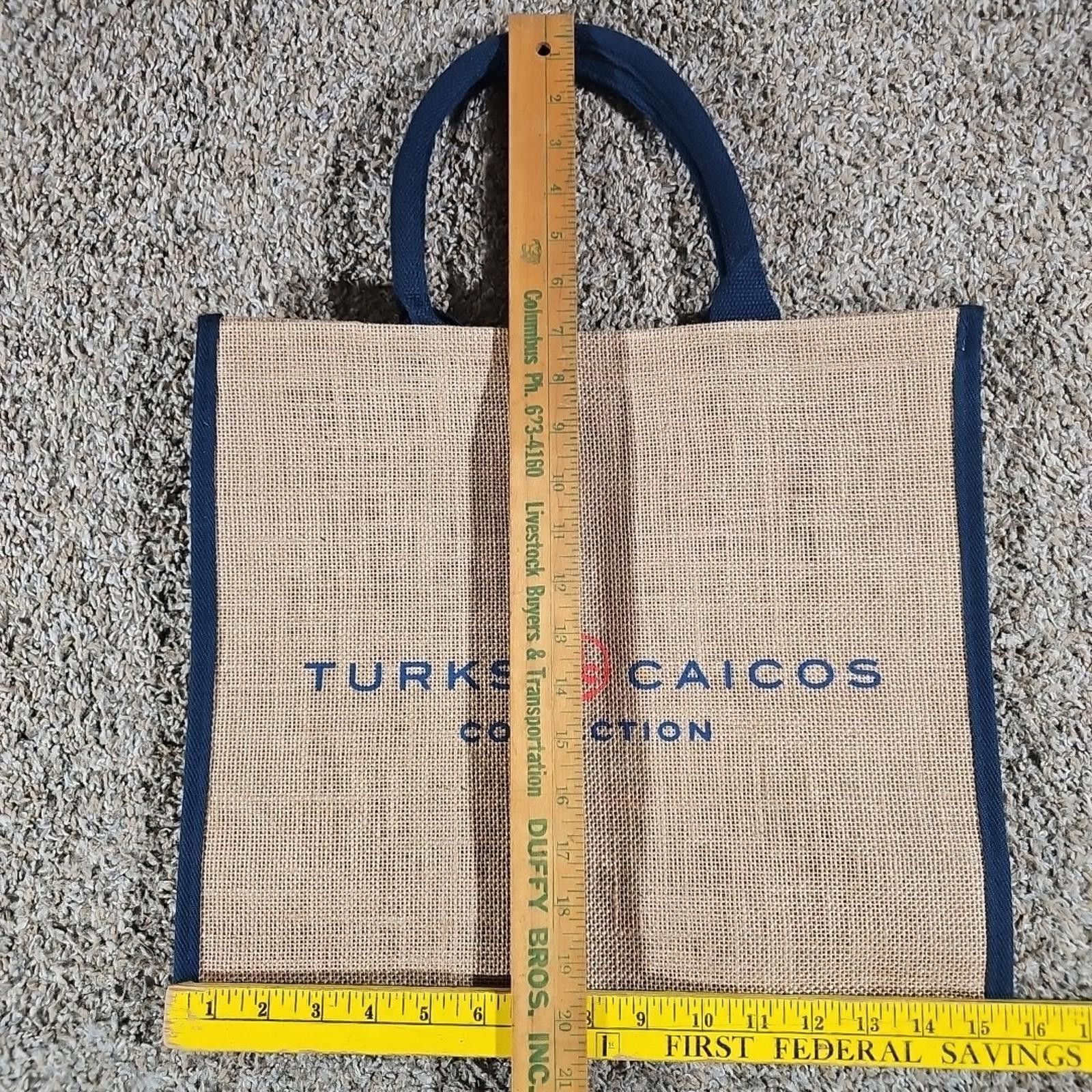 Other Turks & Caicos Woven Burlap Tote Bag Size ONE SIZE - 6 Thumbnail