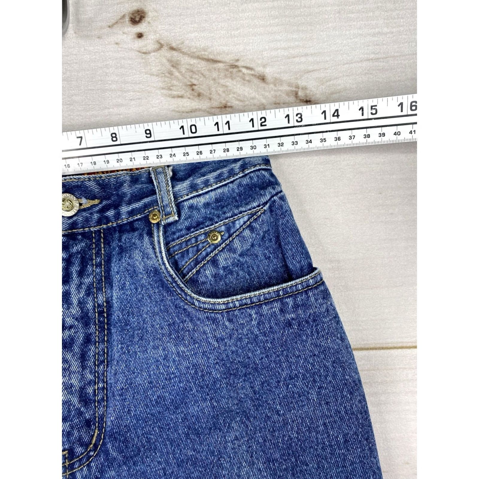 Vintage VINTAGE Lawman Jeans Womens Jr 3 Western Denim High Rise 35.5” Inseam Blue 100% Cotton Spandex Bootcut Jeans Mens Womens Girls男 not allowed Size 26" / US 2 / IT 38 - 3 Thumbnail