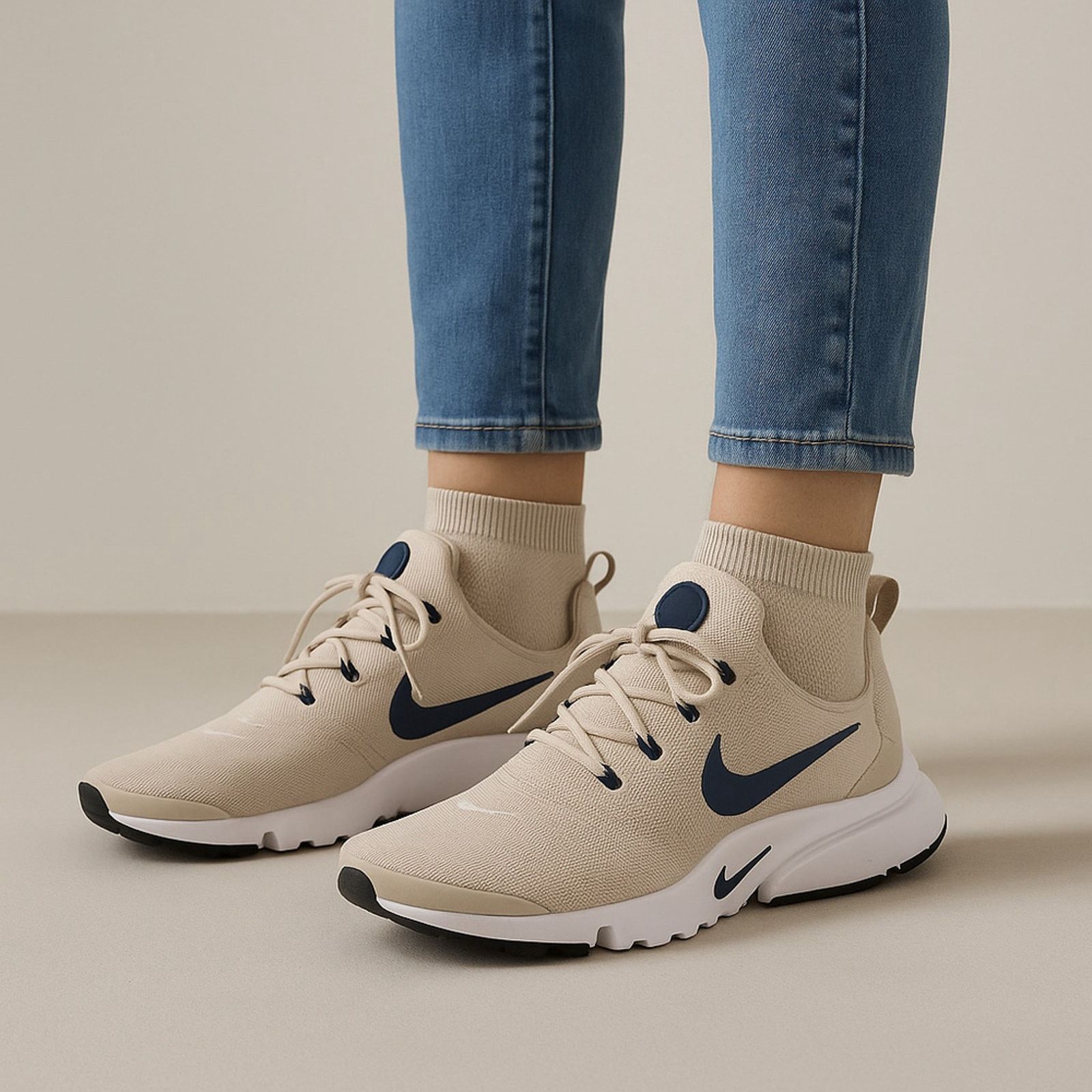 Nike Nike Presto Fly Beige Running Sneakers Youth 5Y Women’s 6.5 Size US 6.5 / IT 36.5 - 1 Thumbnail
