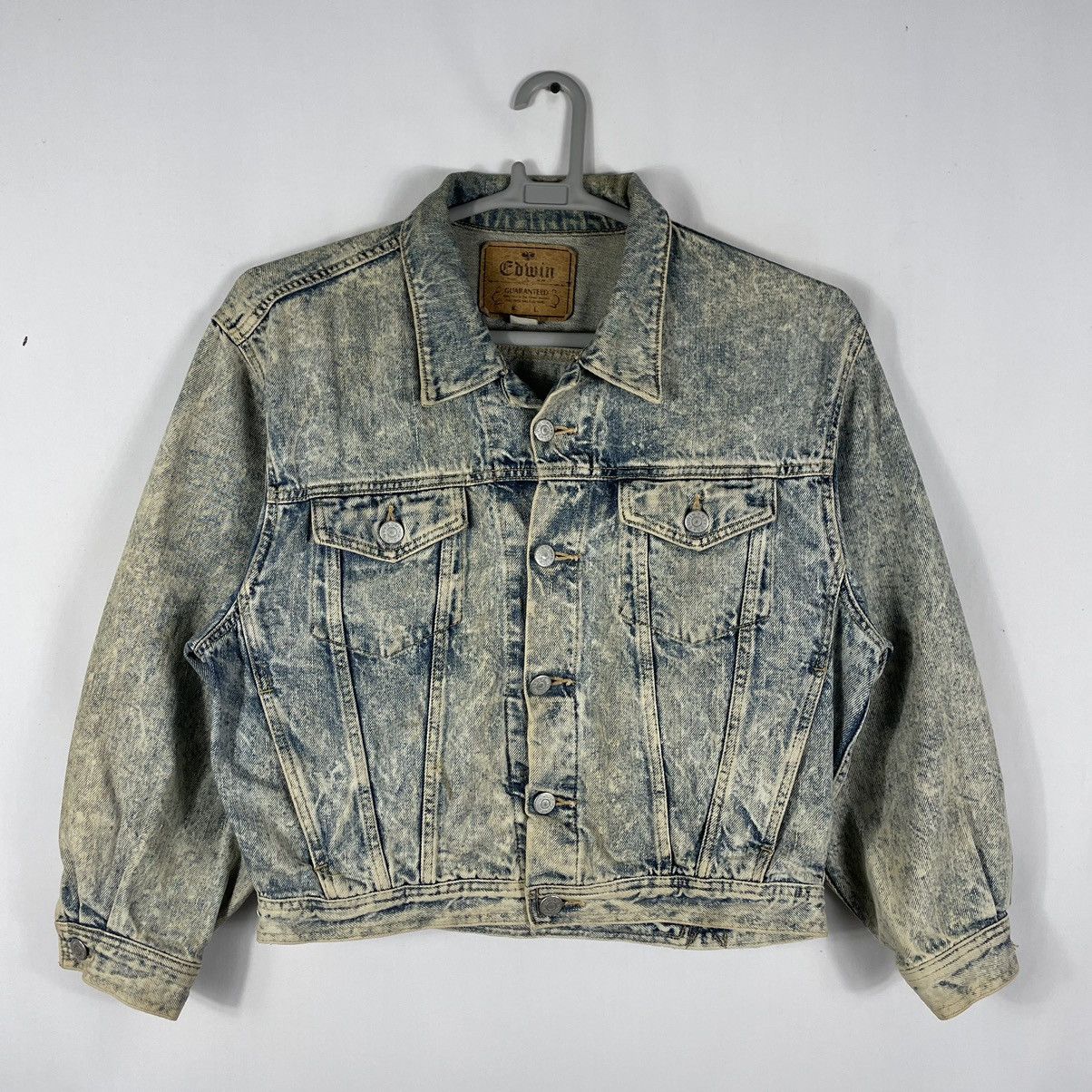 Designer × Edwin × Vintage 🔥Trash🔥Vintage Edwin 5464 Stone Washed Trucker Denim Jacket Size US M / EU 48-50 / 2 - 1 Thumbnail