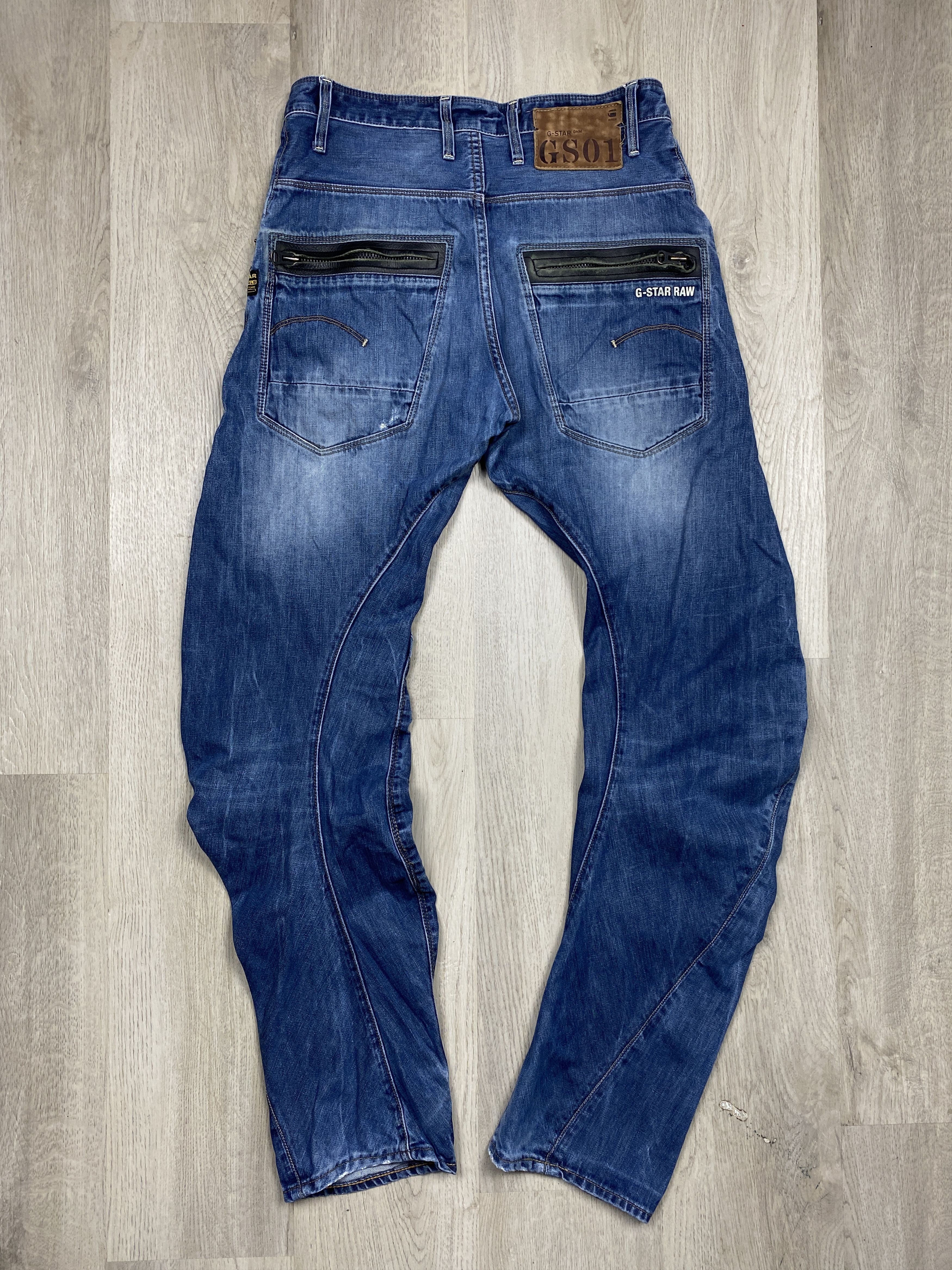 G-Star G Star Raw Mens Denim Pants Arc Riley Loose Tapered Jeans Size US 31 - 7 Thumbnail