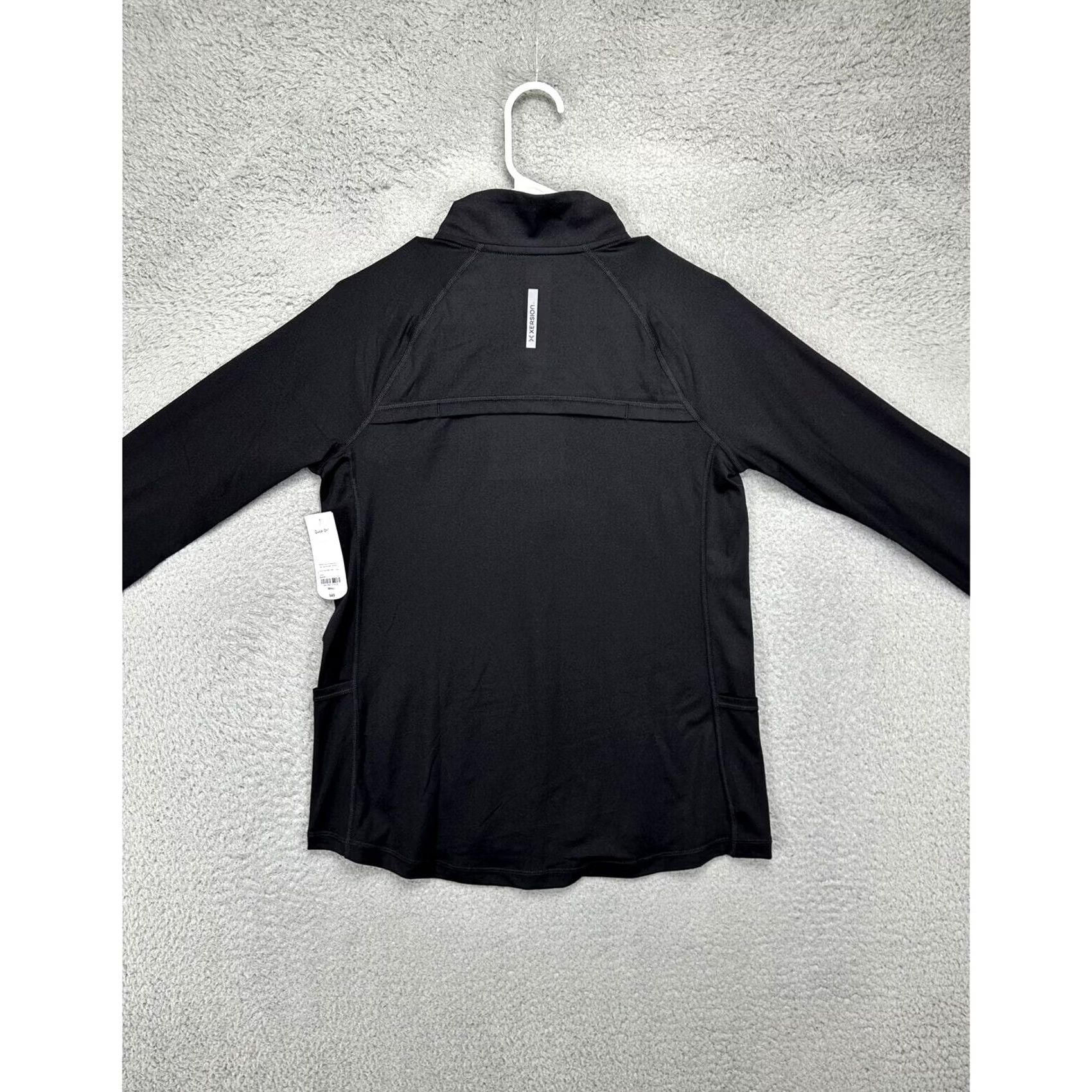 Vintage Xersion Quick-Dri Pullover Sweatshirt Womens Small Black Quarter Zip Ladies NEW Size S / US 4 / IT 40 - 4 Thumbnail
