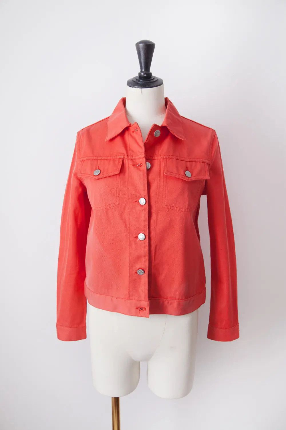 Helmut Lang Vintage early 2000's silk blend denim jacket Size S / US 4 / IT 40 - 1 Thumbnail