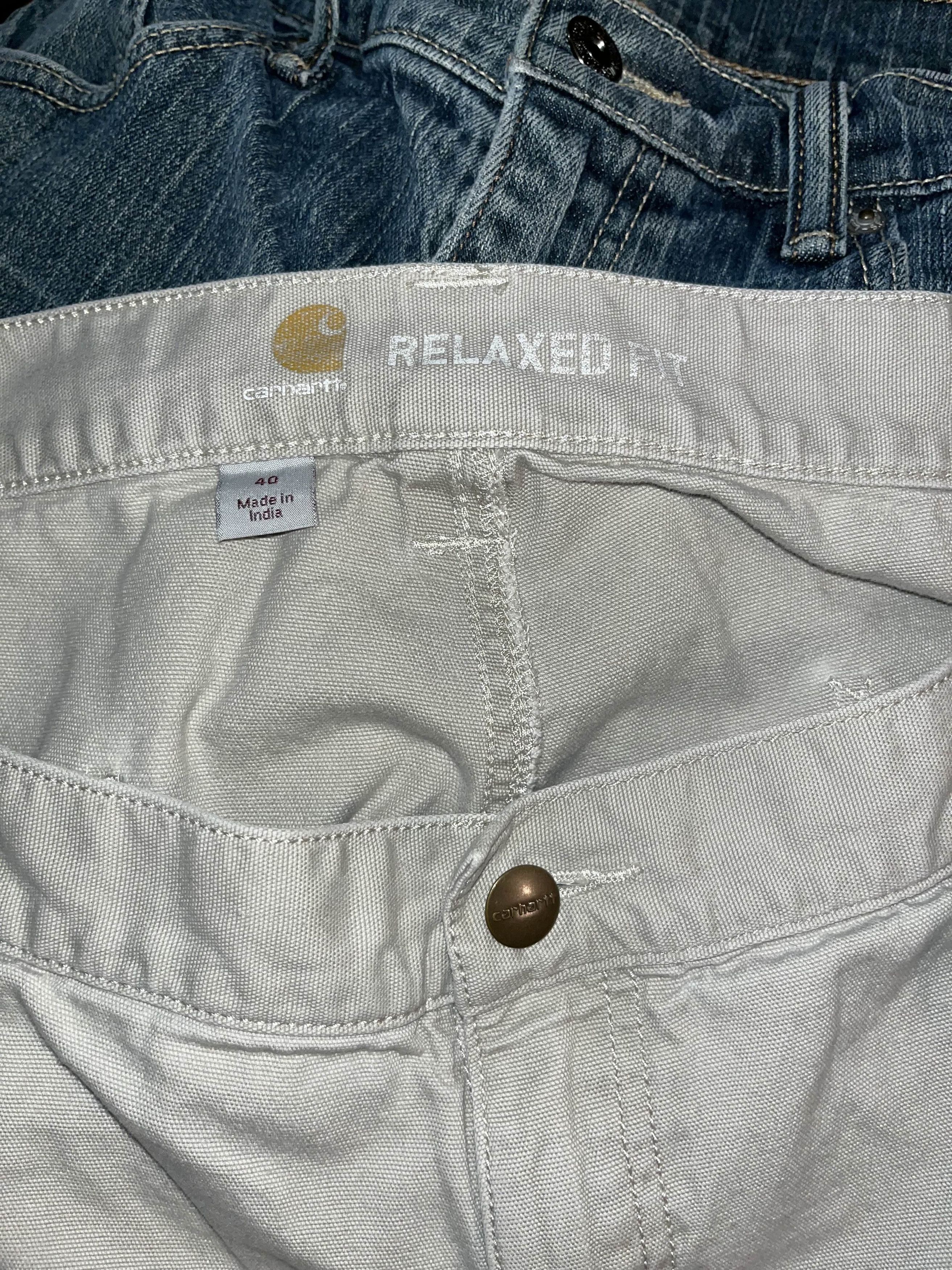 Carhartt Y2K Khaki Carhartt Baggy Cargo Carpenter Shorts Size US 40 / EU 56 - 4 Thumbnail