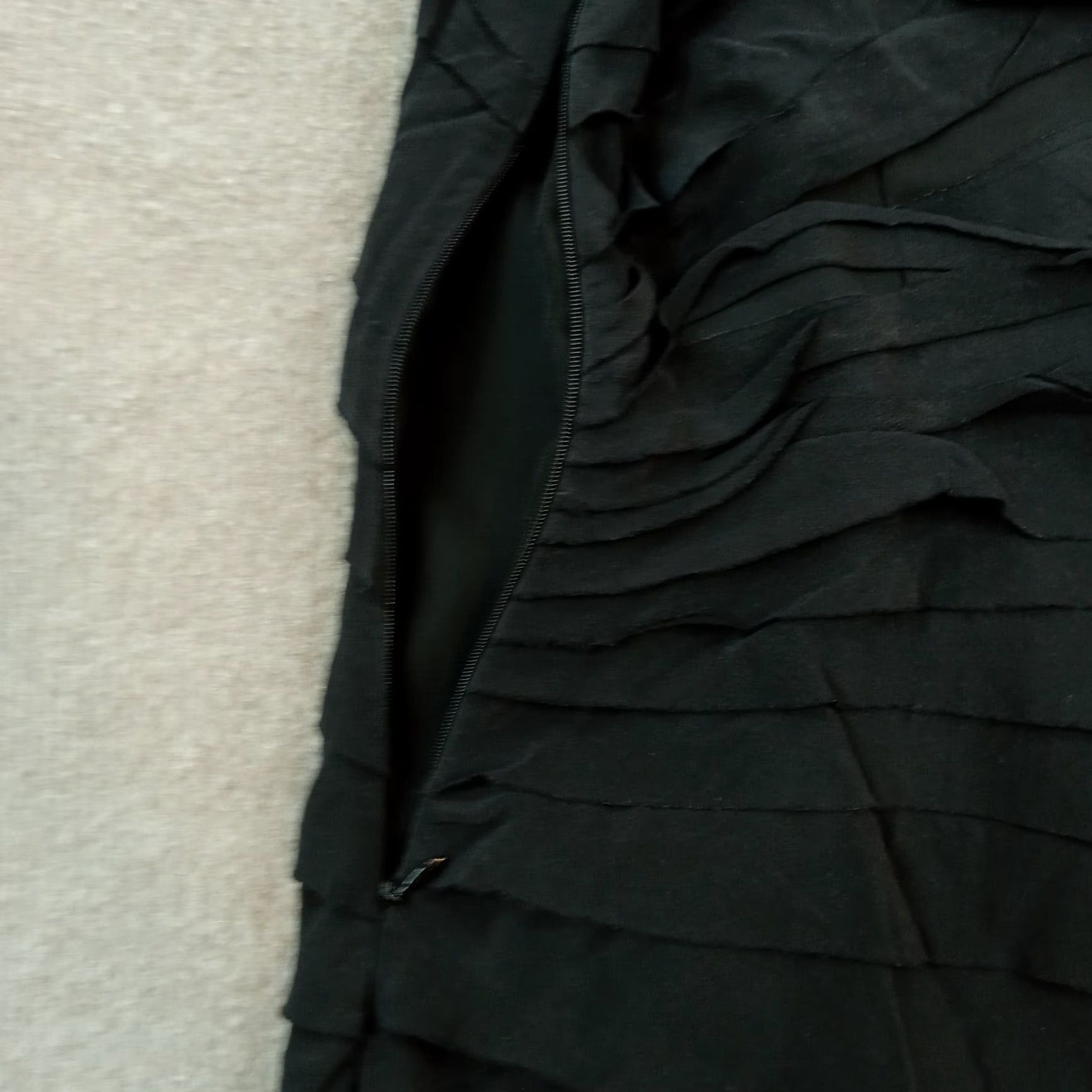 Tory Burch Womens Tory Burch Black Silk Top Extra Large XL Sleeveless Ruffles Crew Neck Casual Size XS / US 0-2 / IT 36-38 - 8 Thumbnail